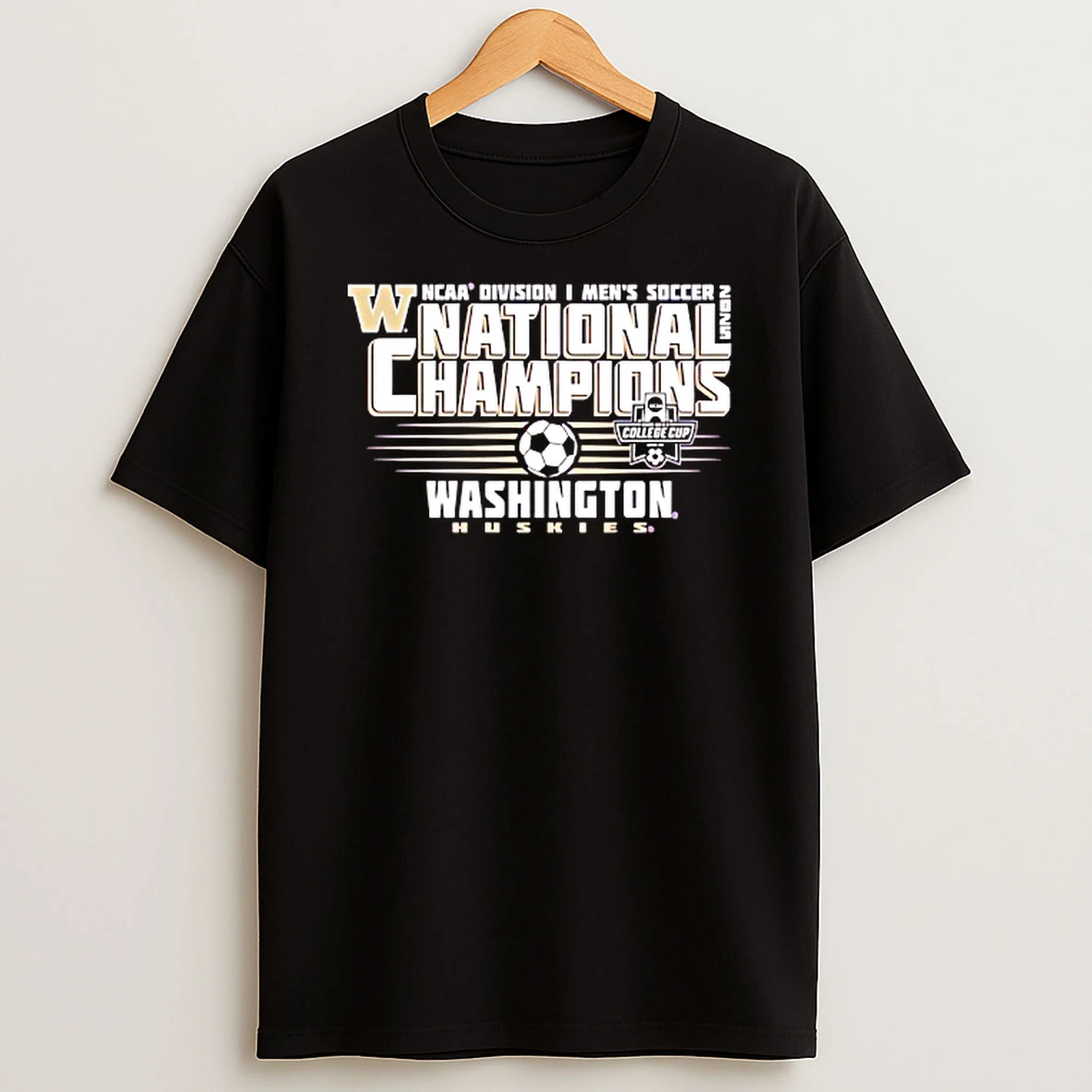 Washington Huskies 2025 Ncaa D1 Mens Soccer National Champions T Shirt
