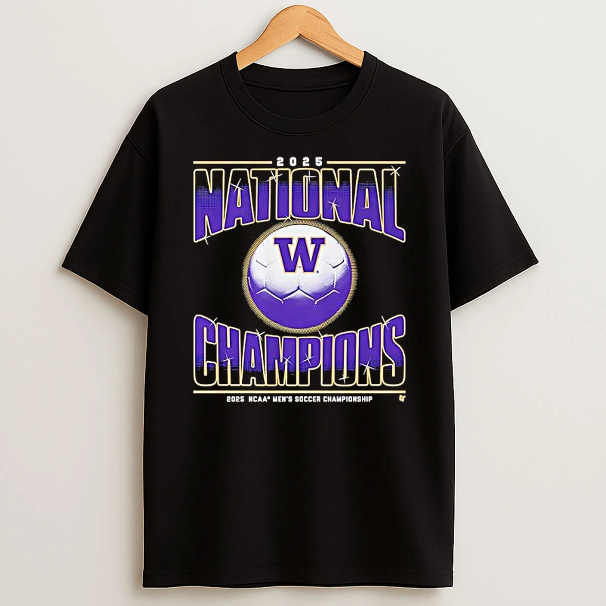 Washington Huskies 2025 Ncaa Mens Soccer National Champions T Shirt