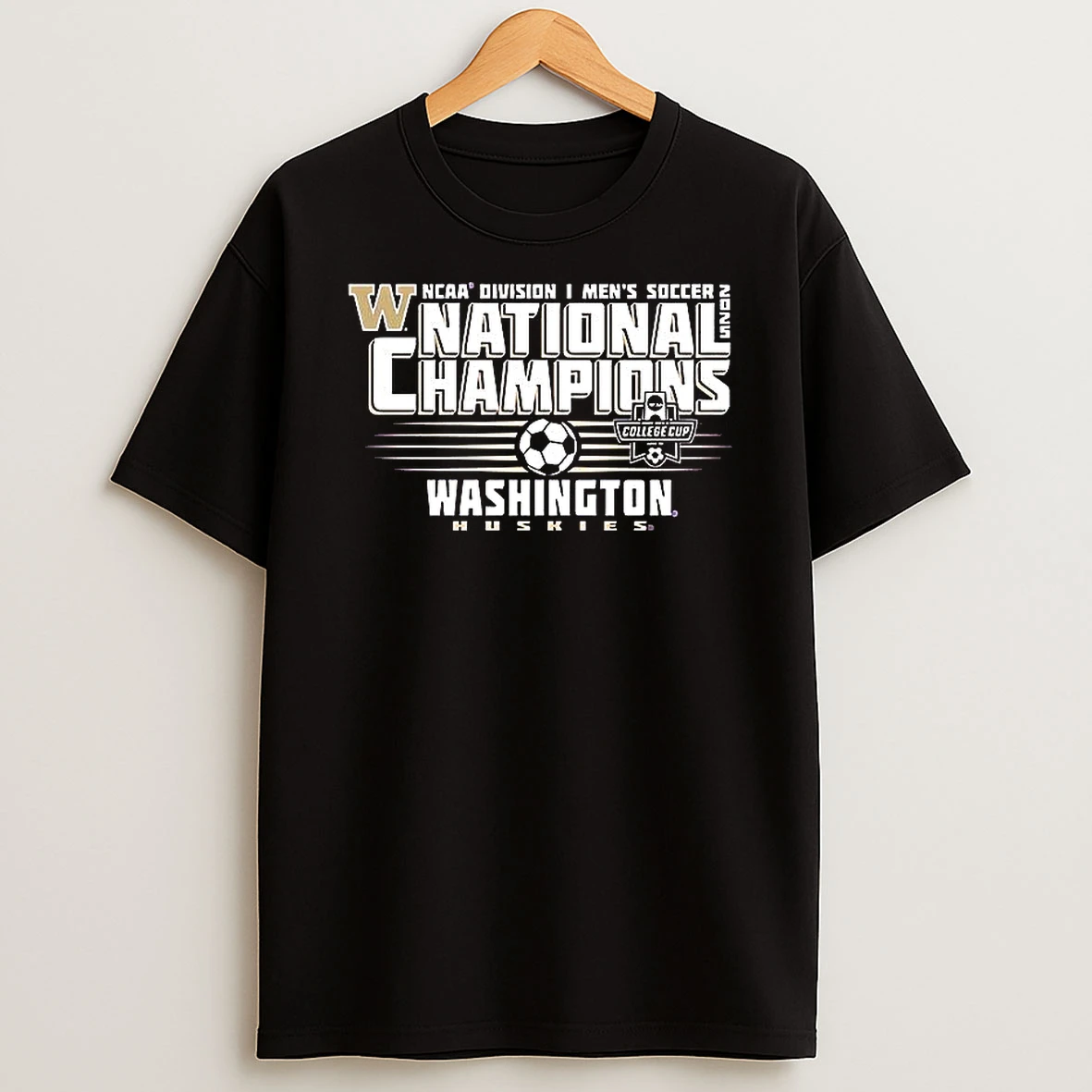 Washington Huskies Ncaa Division I 2025 Mens Soccer National Champions T Shirt