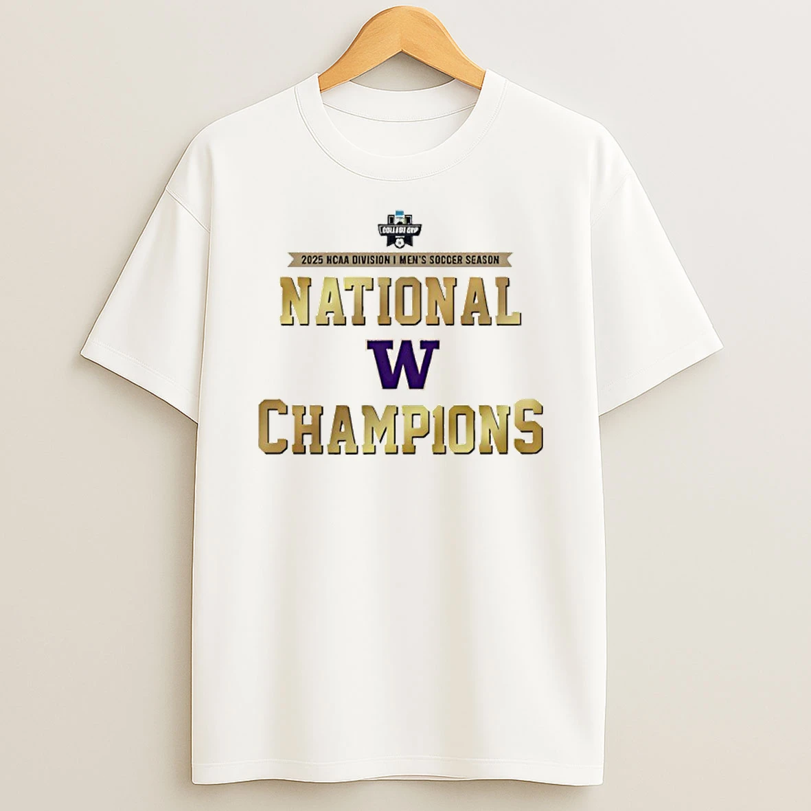 Washington Huskies National Champions Logo T Shirt