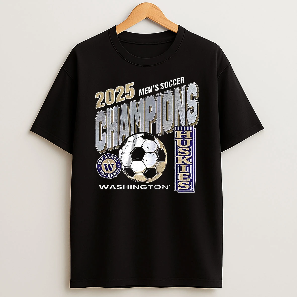 Washington Huskies Mens Soccer Ncaa Big Ten Conference 2025 Champions T Shirt