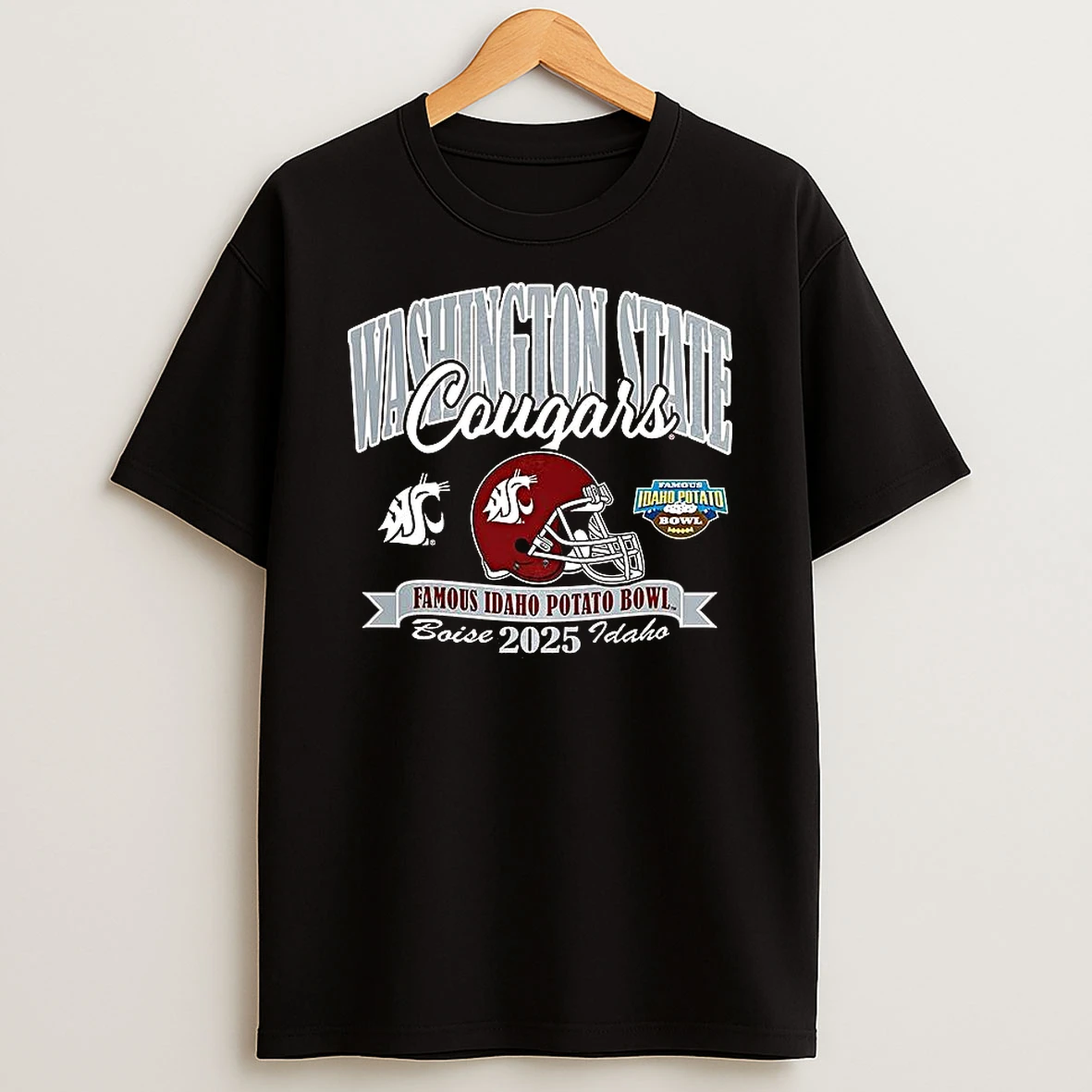 Washington State Cougars Football 2025 Potato Bowl Bound T Shirt