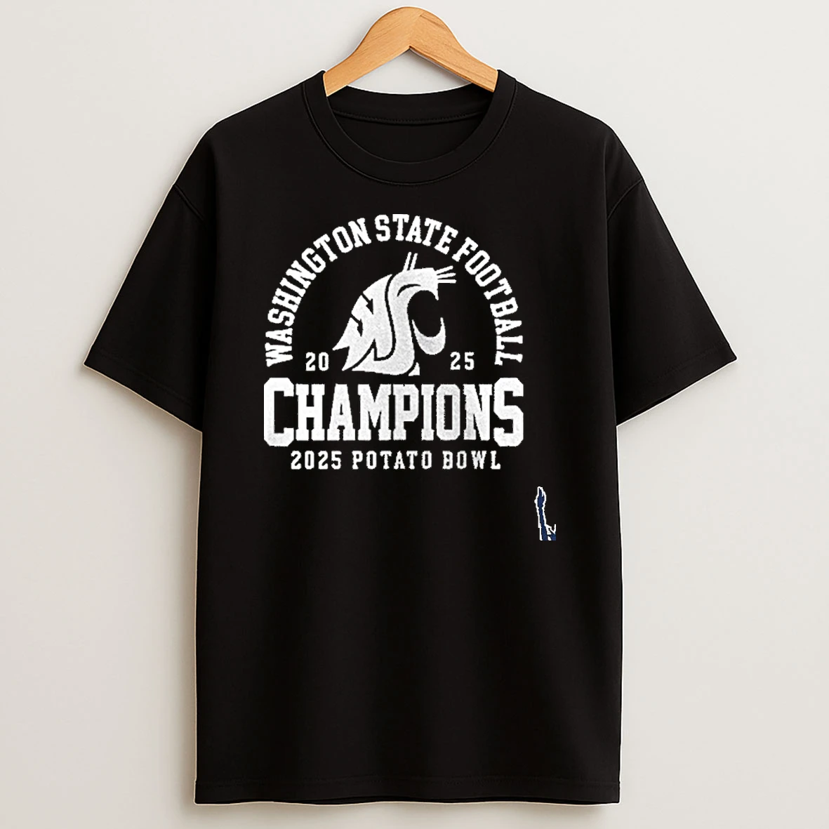 Washington State Cougars Potato Bowl Champions Logo T Shirt