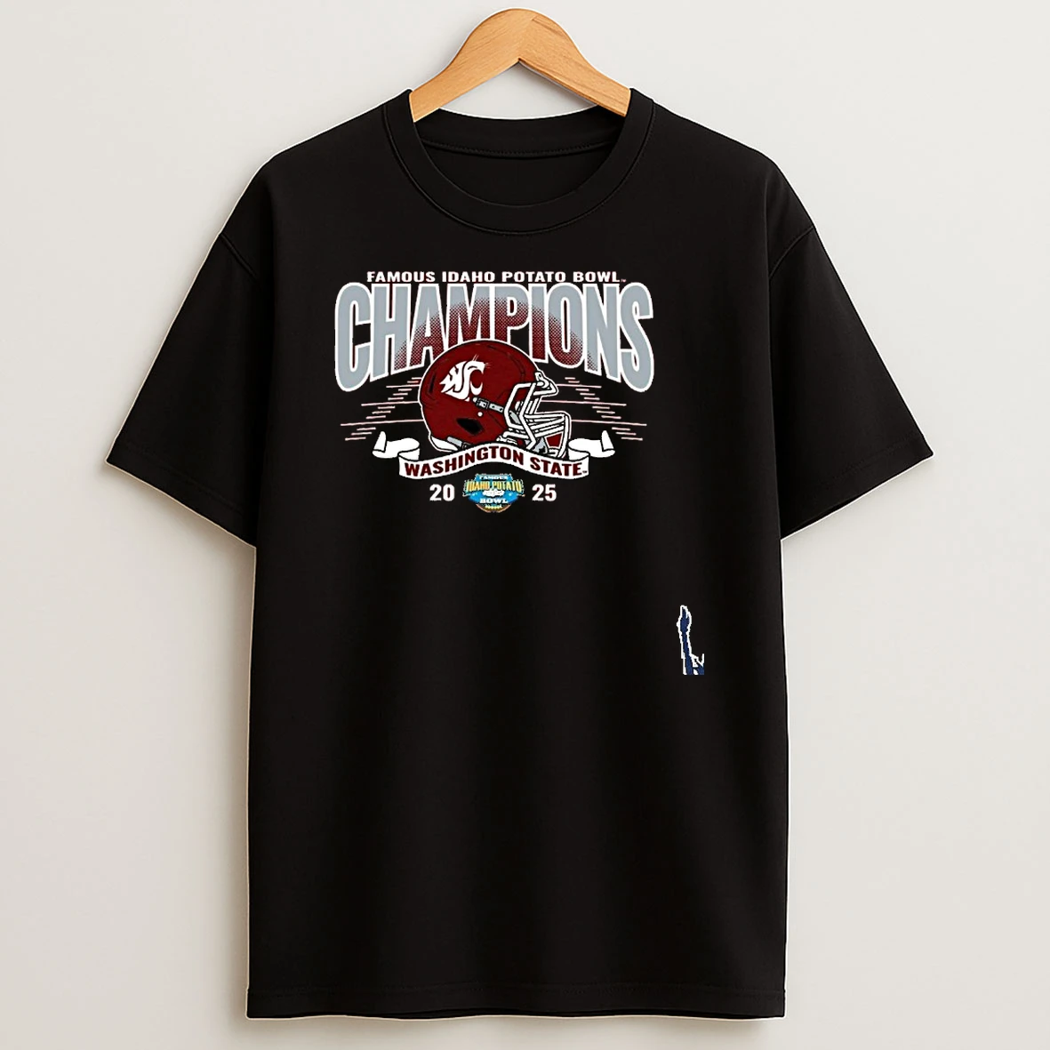 Washington State University Cougars Football 2025 Potato Bowl Champions T Shirt