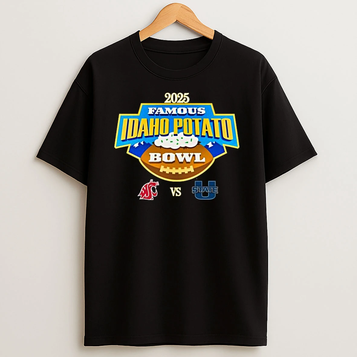 Washington State Vs Utah State Famous Idaho Potato Bowl Albertsons Stadium Boise Idaho Dec 22nd 2025 T Shirt