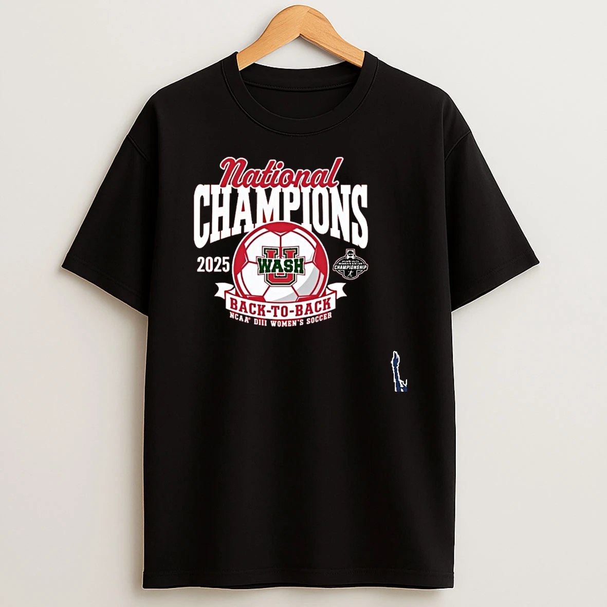 Washington University Womens Soccer 2025 Diii Back To Back National Champions T Shirt