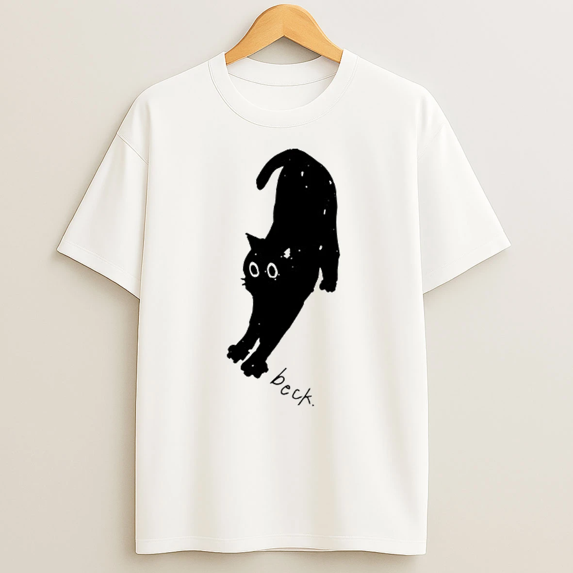 Wave To Earth Beck Black Cat T Shirt