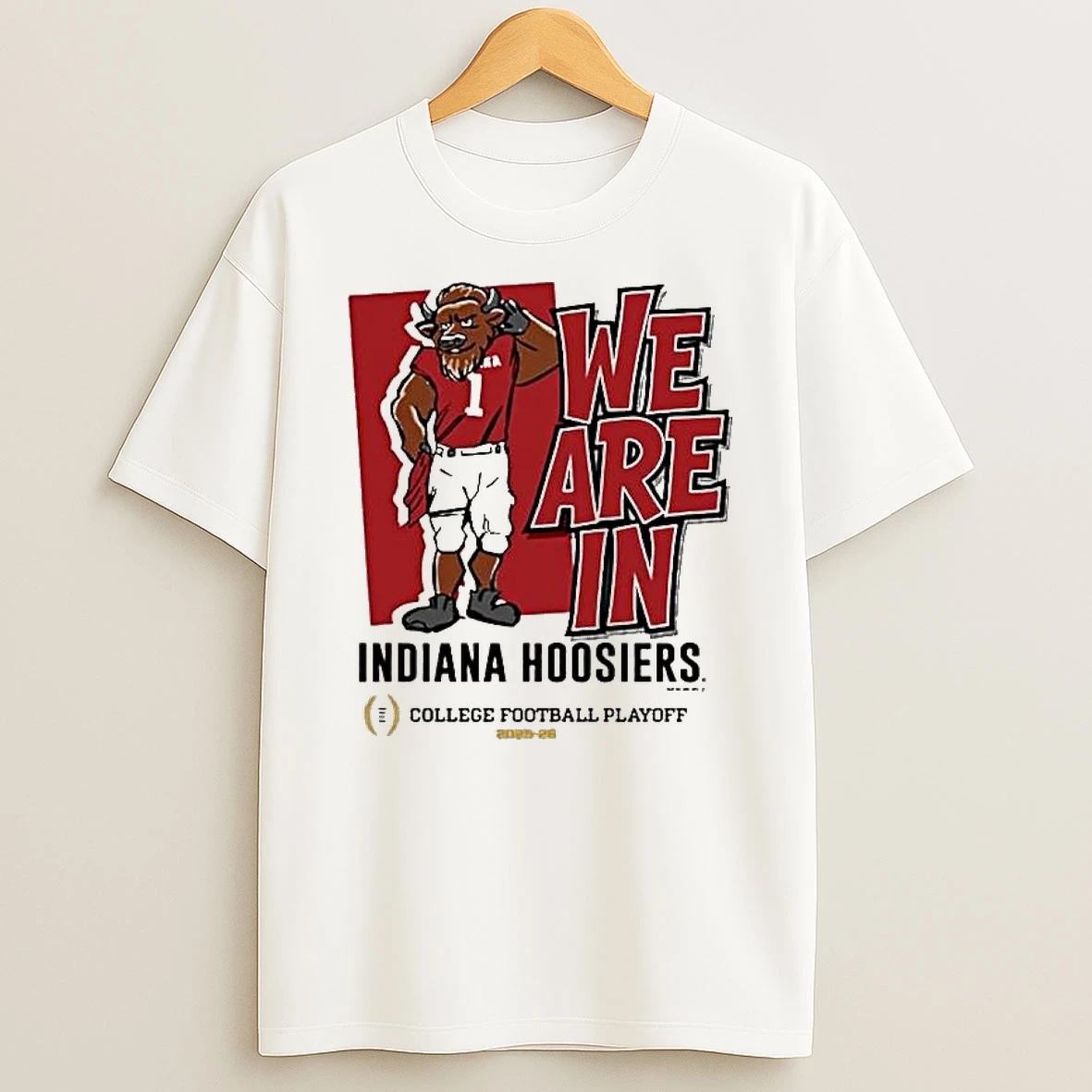 We Are In Indiana Hoosiers 2025 Cfp Bound Mascot T Shirt