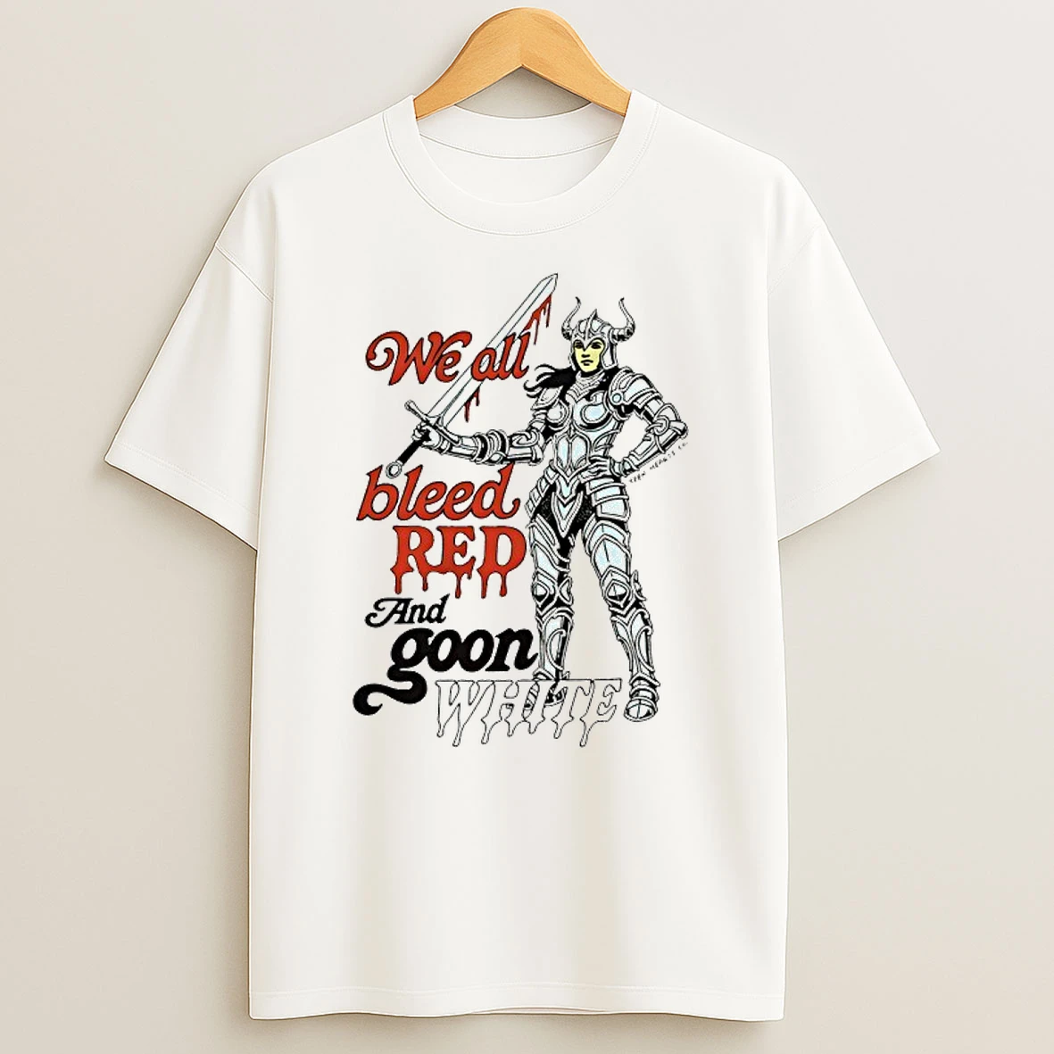 We All Bleed Red And White Teen Hearts T Shirt