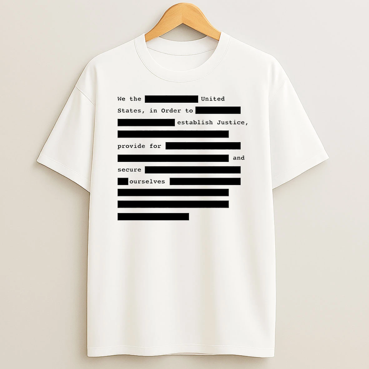 We The United States In Order To Establish Justice Provide For And Secure Ourselves Circle T Shirt