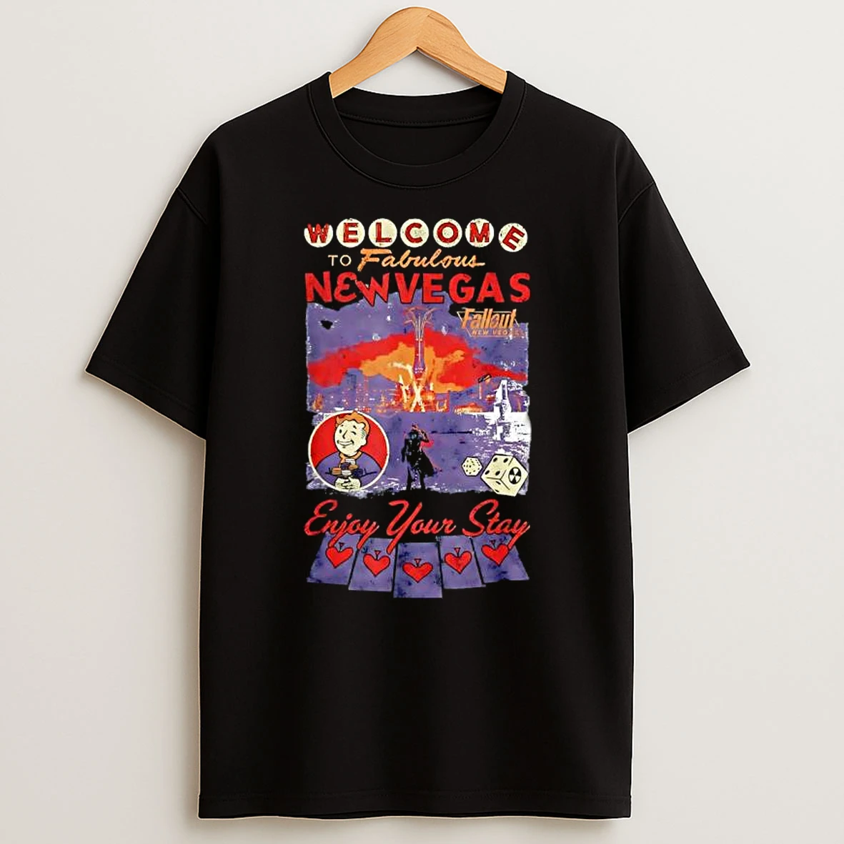 Welcome To Fabulous New Vegas Enjoys Your Stay Vintage T Shirt