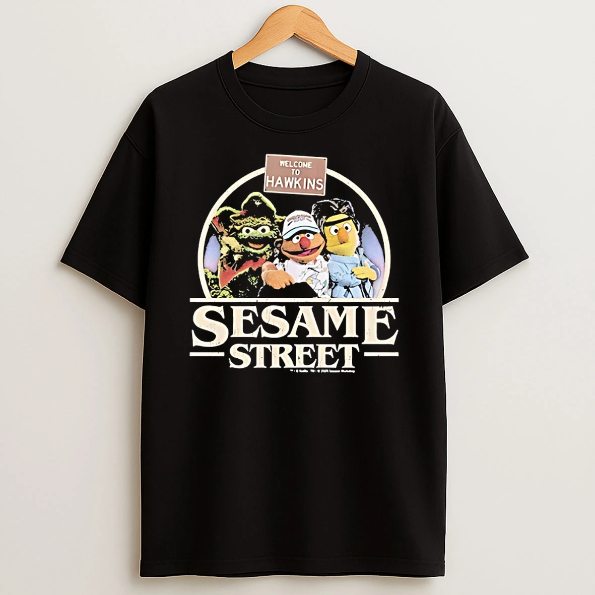 Welcome To Hawkins Stranger Things Sesame Street T Shirt