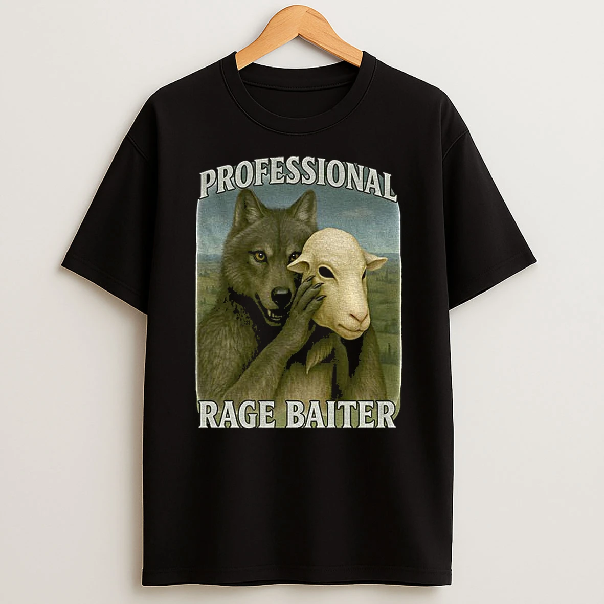 Werewolf Sheep Mask Professional Rage Baiter T Shirt