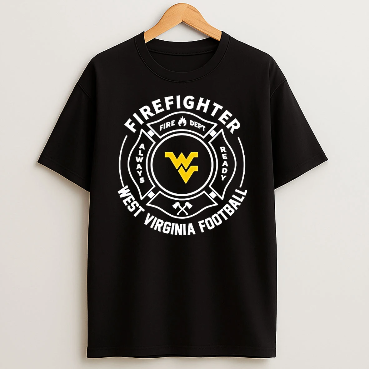 West Virginia Football Firefighter T Shirt