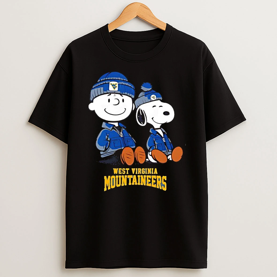 West Virginia Mountaineers X Snoopy And Charlie Brown T Shirt