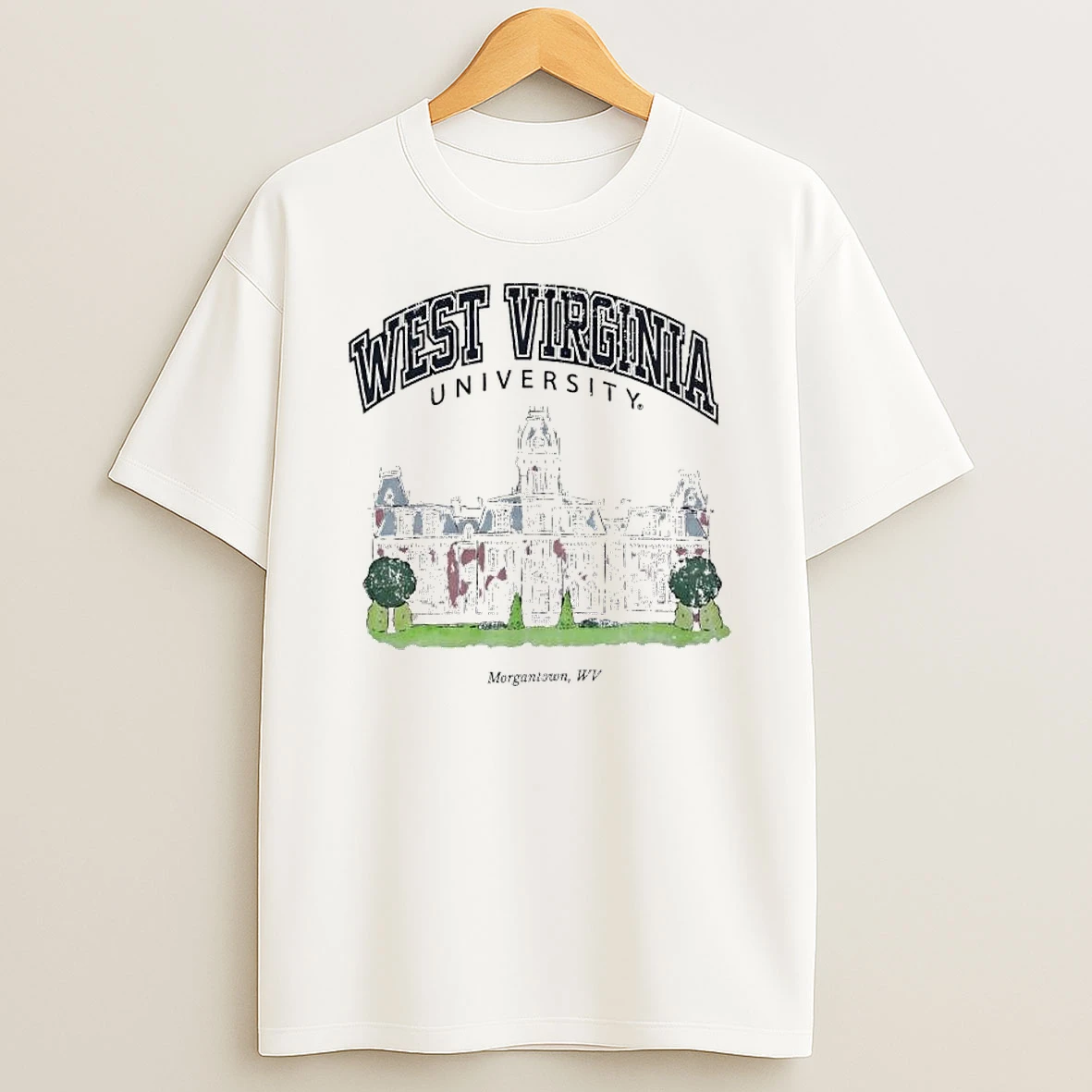 West Virginia University In Woodburn Hall T Shirt