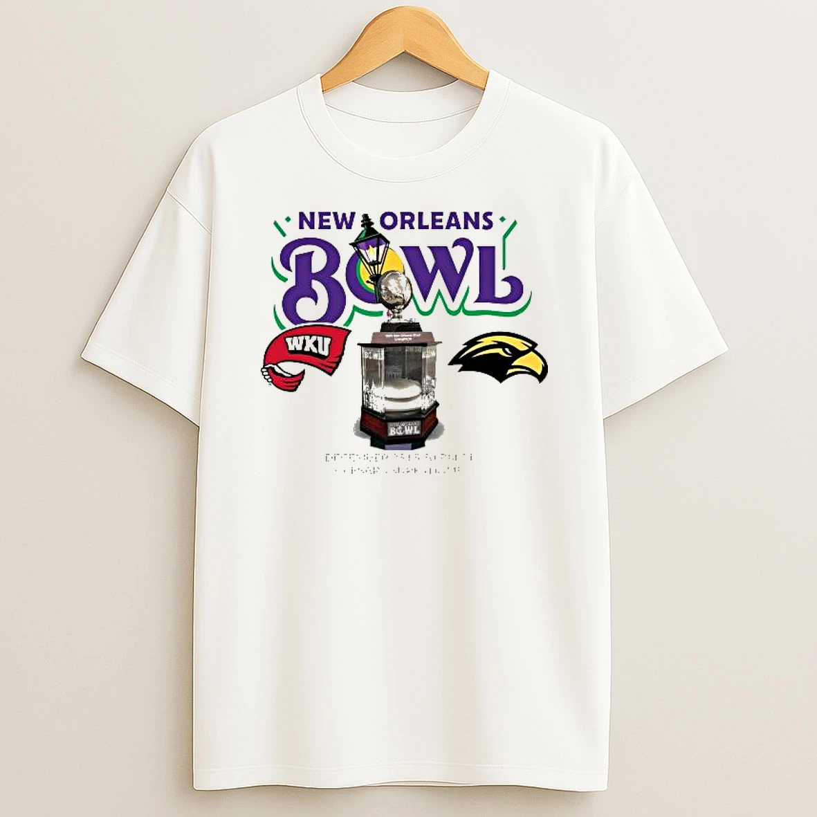 Western Kentucky Vs Southern Miss New Orleans Bowl Caesars Superdome New Orleans La 2025 T Shirt