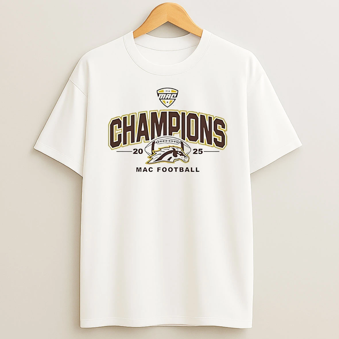 Western Michigan Broncos 2025 Mac Football T Shirt