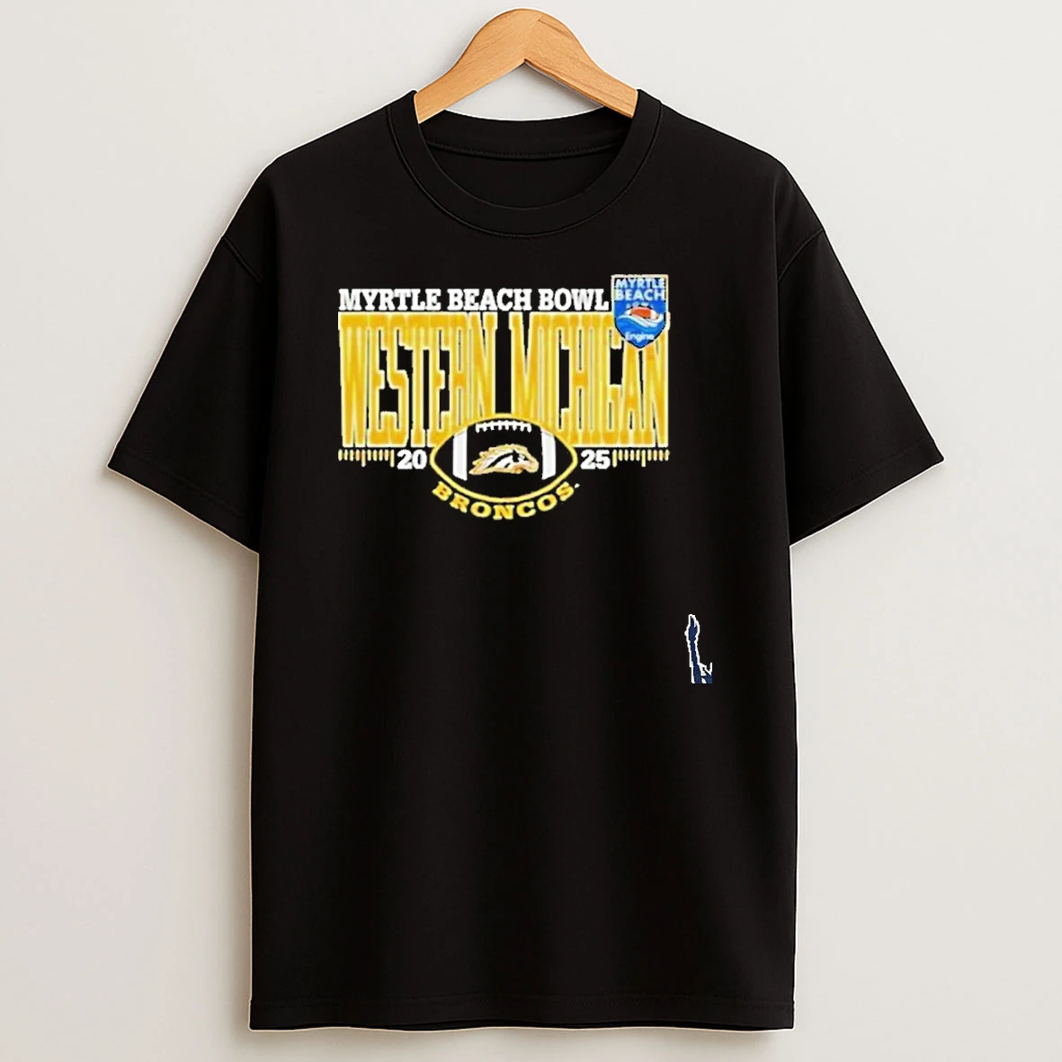 Western Michigan Broncos 2025 Myrtle Beach Bowl Logo T Shirt