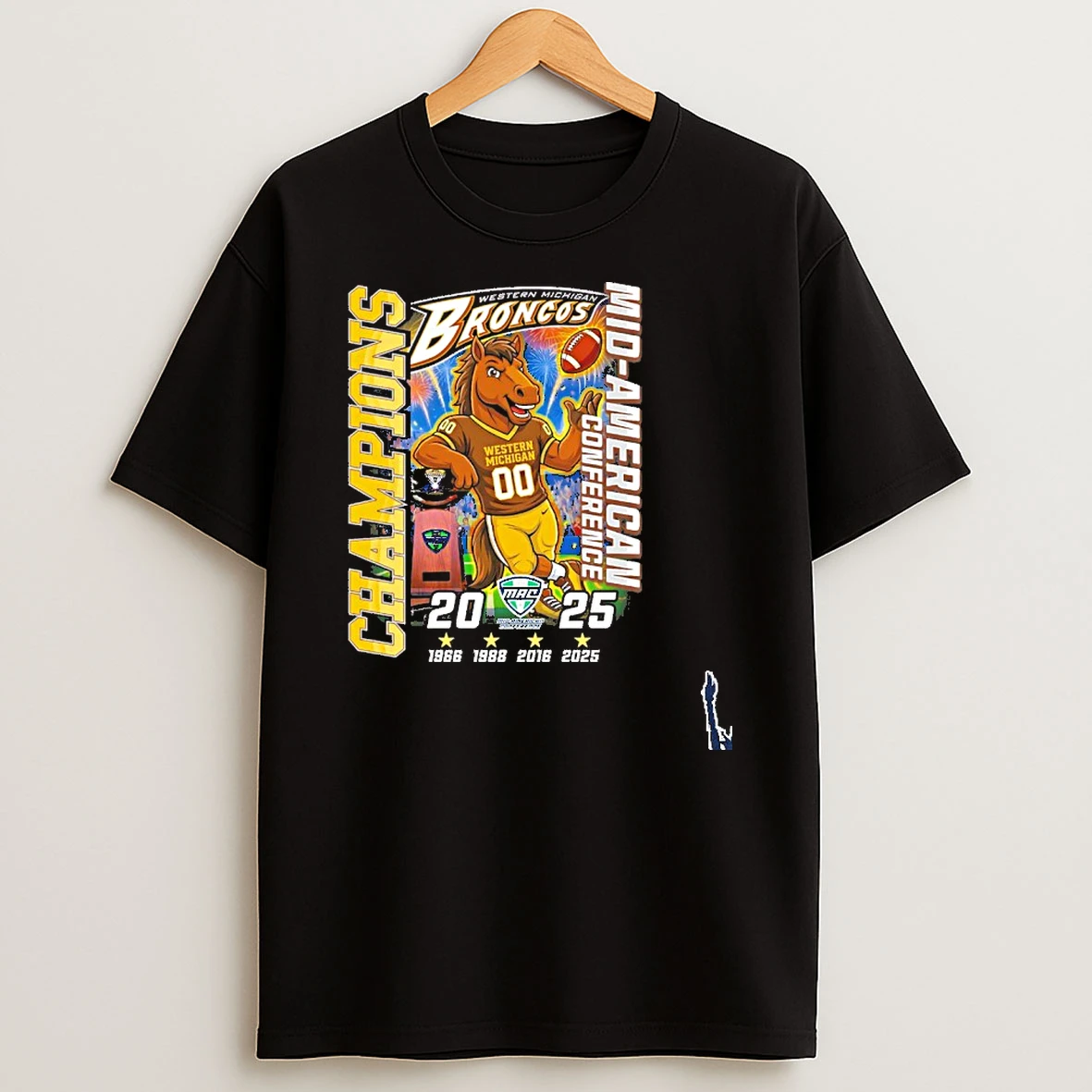 Western Michigan Broncos Big 12 Conference Champions 2025 T Shirt