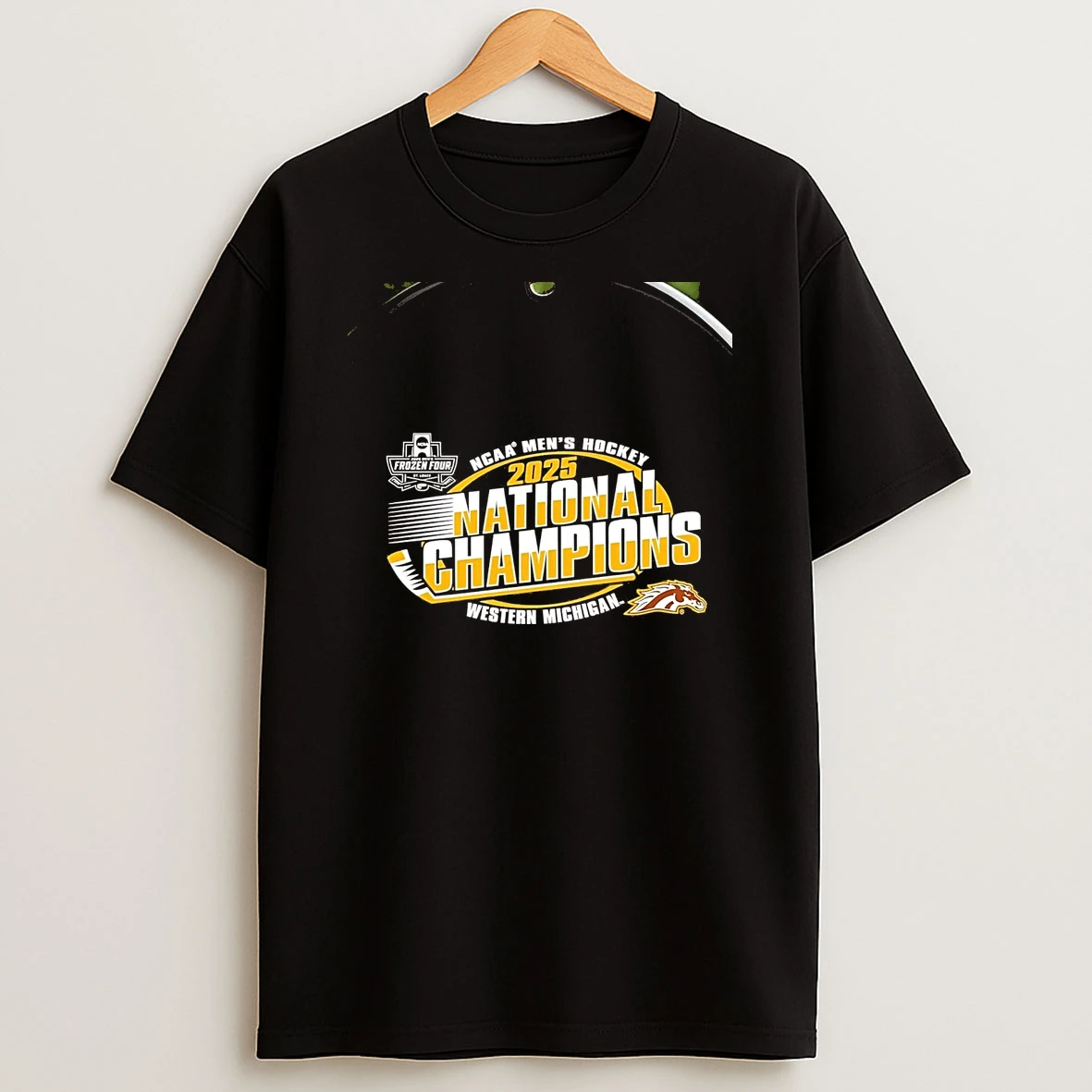 Western Michigan Broncos Ncaa Mens Hockey National Champions Chriast T Shirt