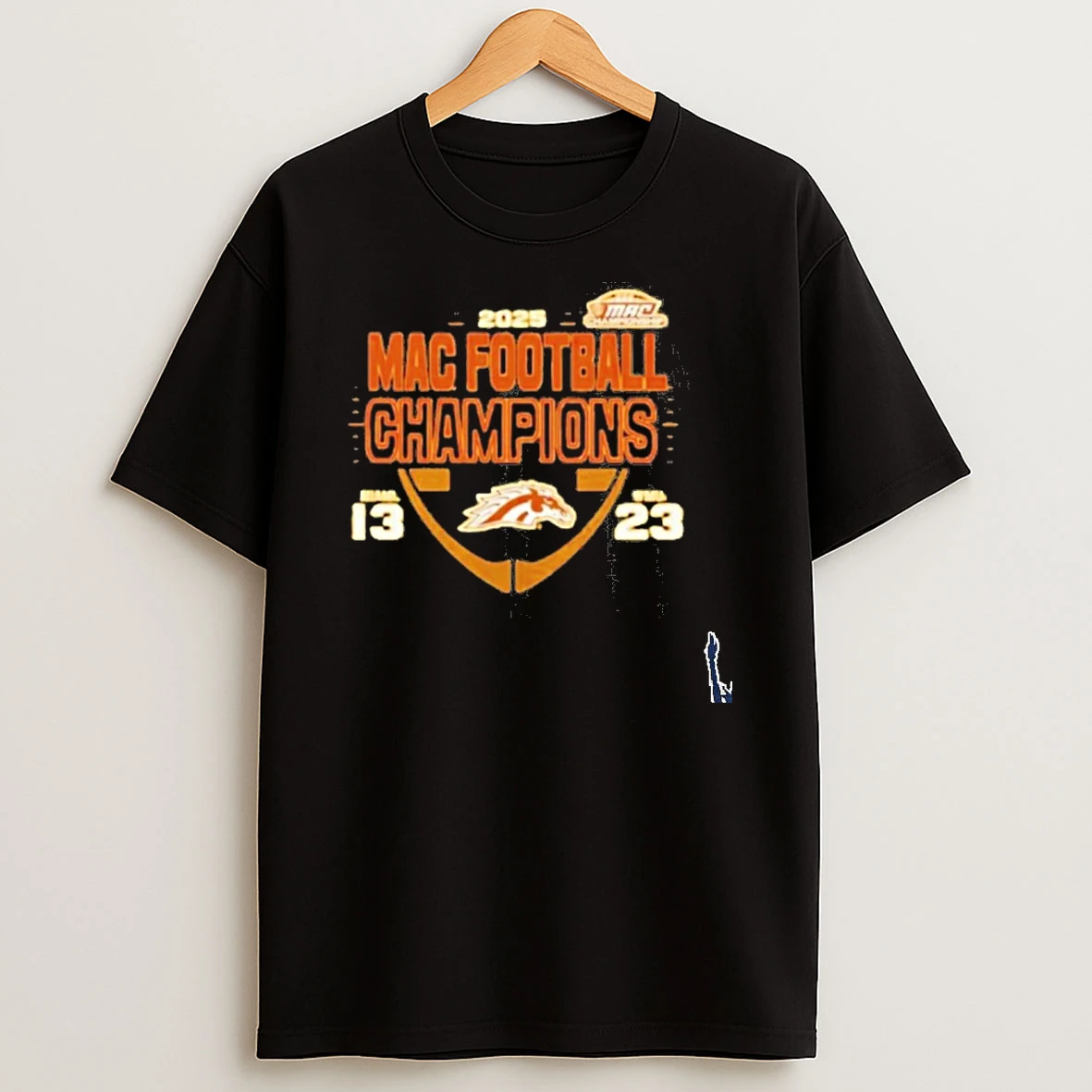 Western Michigan Broncos Vs Miami Redhawks 2025 Mac Football Champions T Shirt