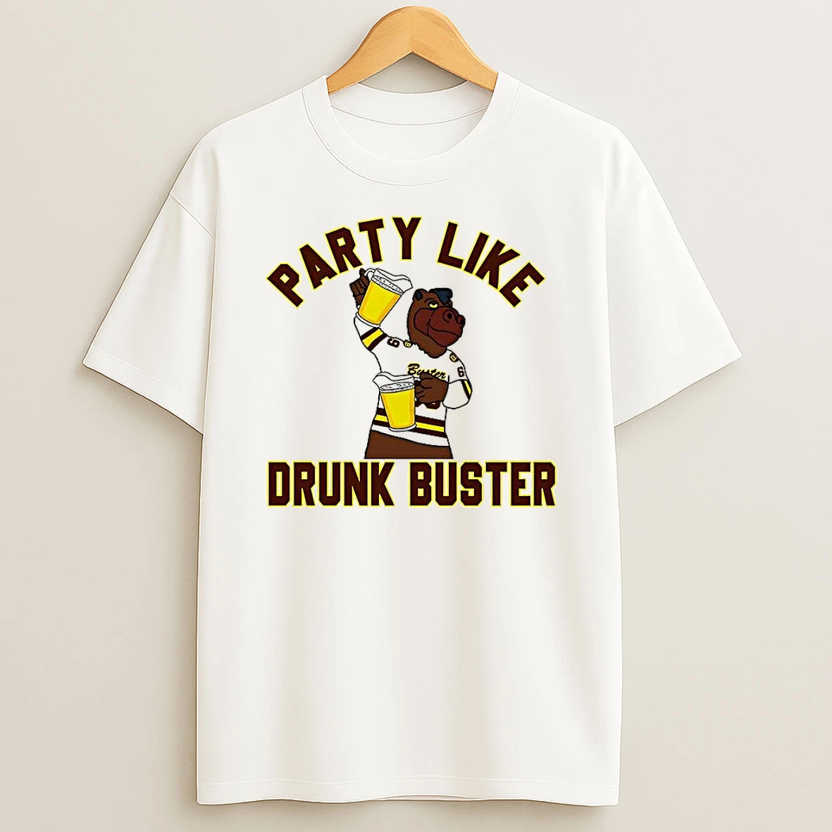Western Michigan University Buster Bronco Party Like Drunk Buster T Shirt