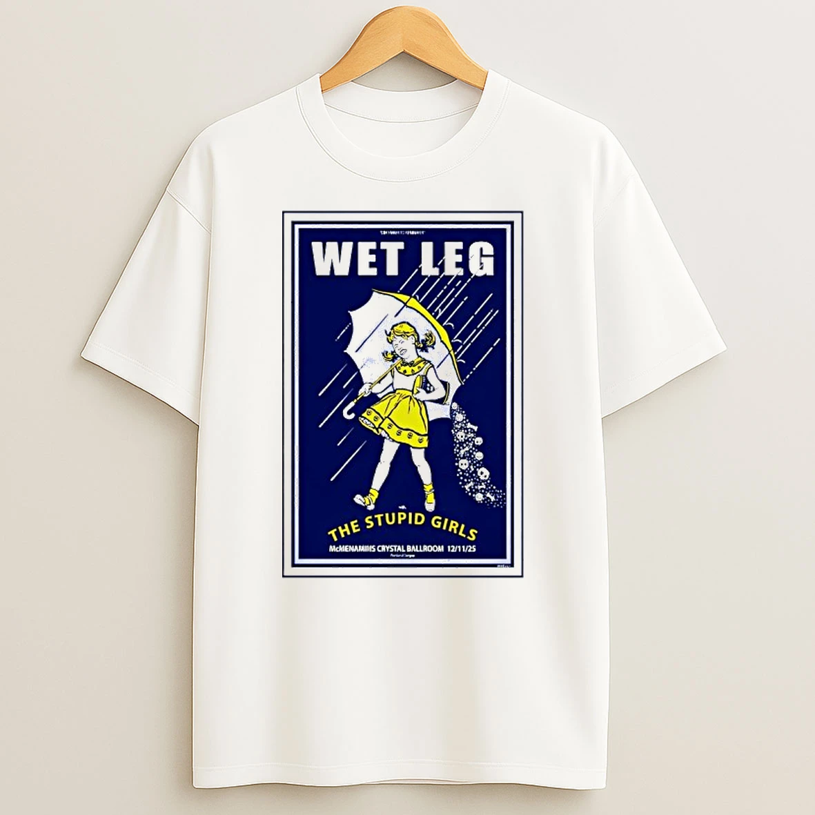 Wet Leg Dec 11 2025 Crystal Ballroom In Portland Or T Shirt