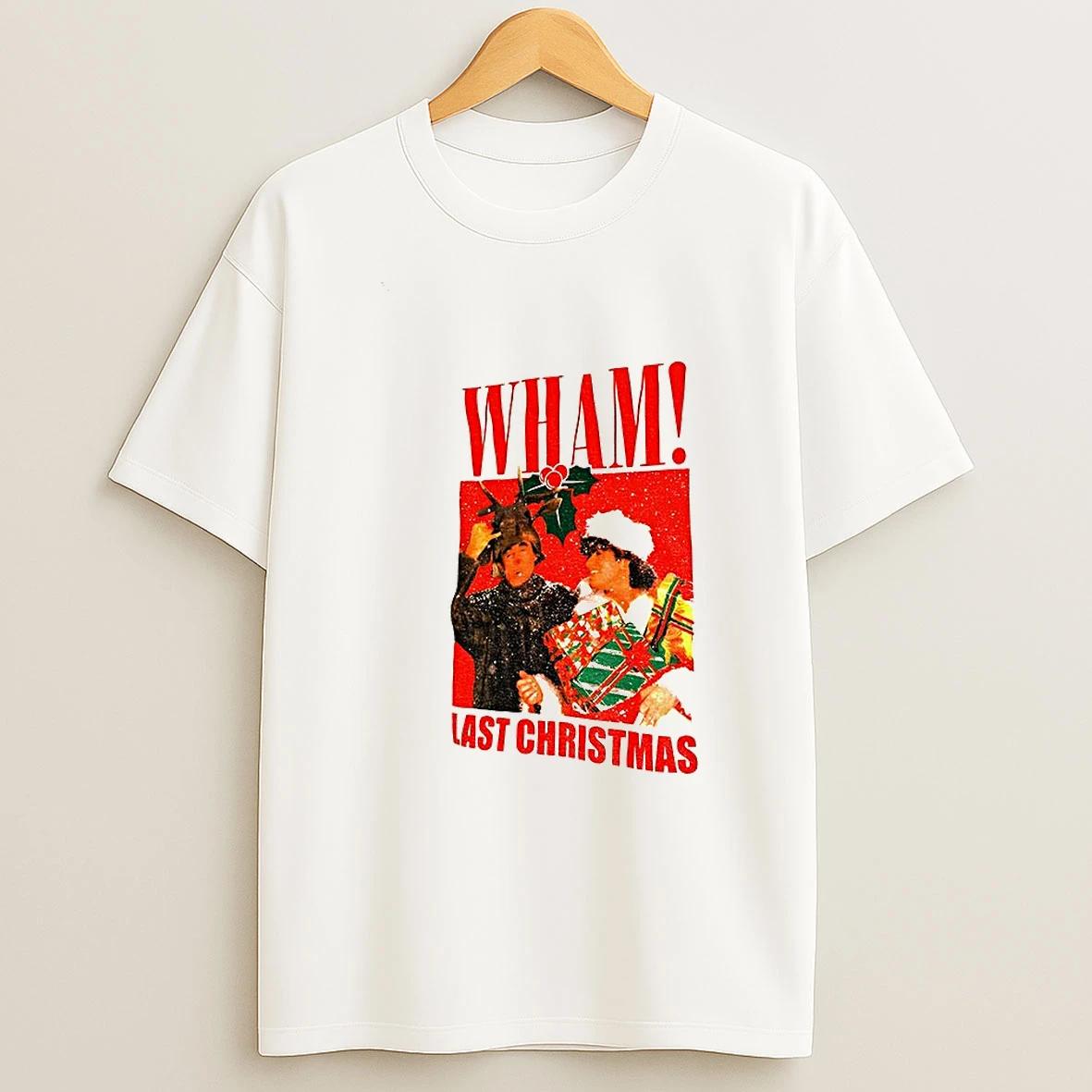 Wham Band Santa Claus Last Christmas Vintage T Shirt