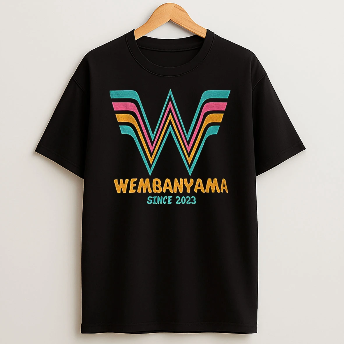 What A Wemby Victor Wembanyama San Antonio Spurs Basketball Fiesta Colors Since 2023 T Shirt