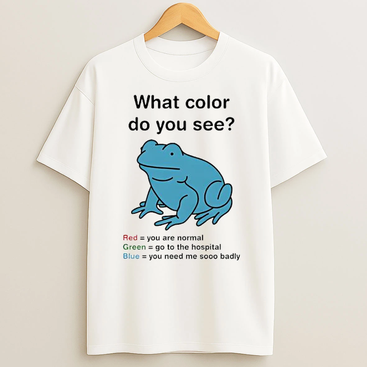 What Color Do You See Frog T Shirt