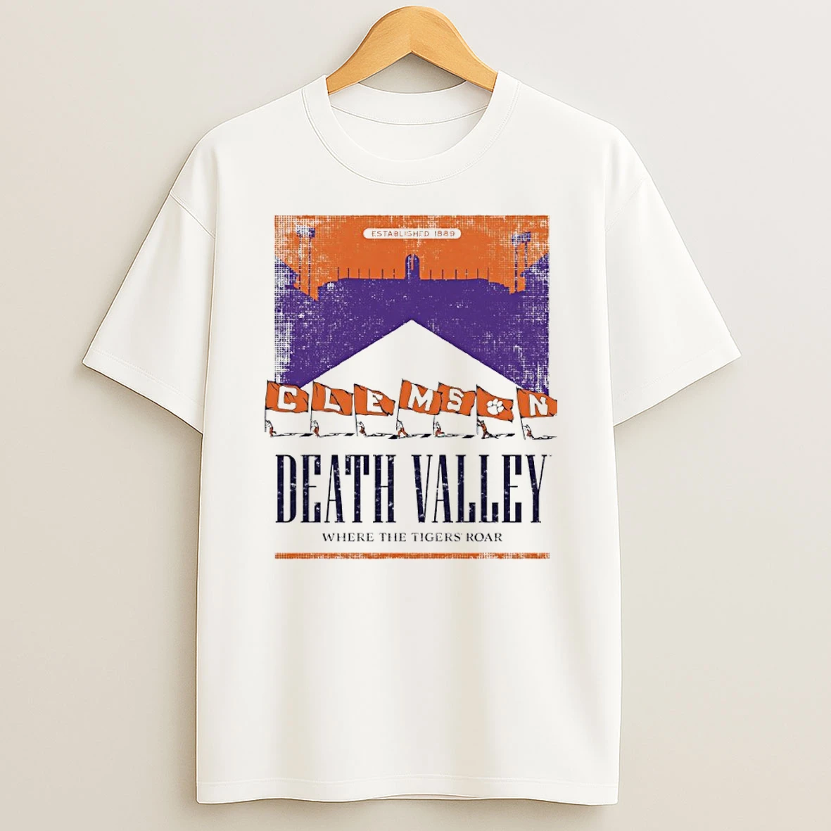 Where The Tigers Roar Death Valley Clemson T Shirt