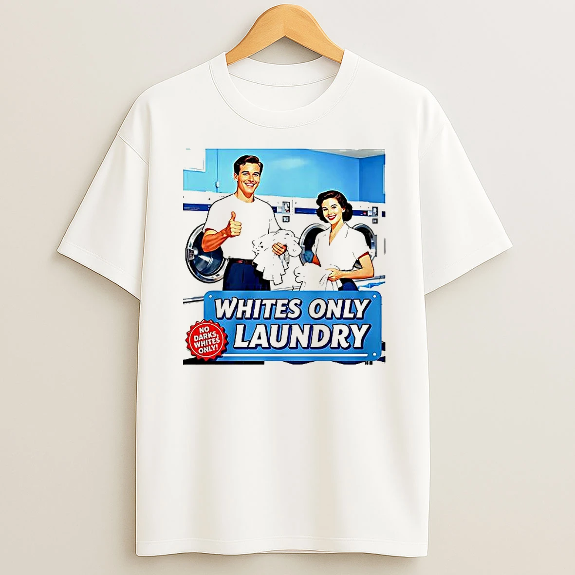Whites Only Laundry T Shirt