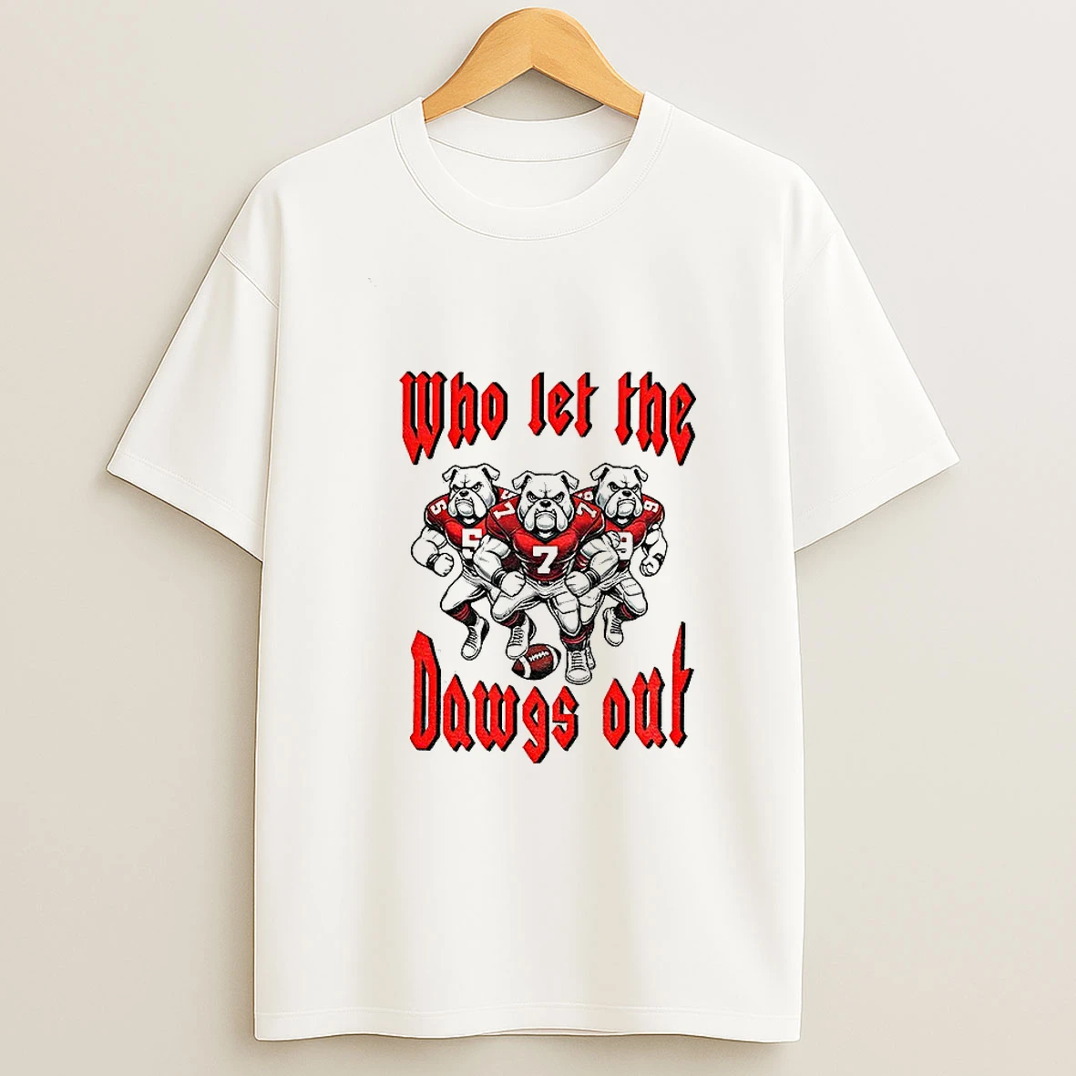 Who Let The Dawgs Out Georgia Bulldogs Gameday T Shirt