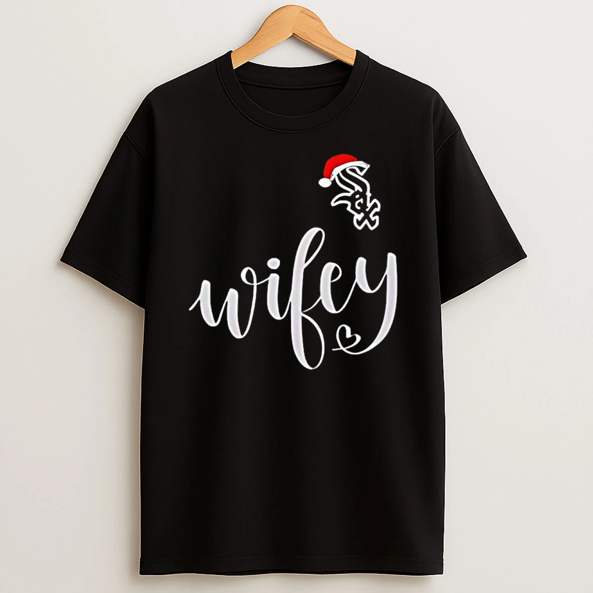 Wifey Chicago White Sox Santa Hat Merry Christmas T Shirt
