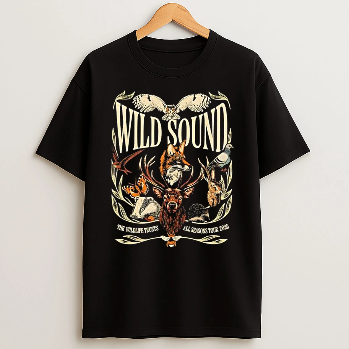 Wild Sound The Wildlife Trusts All Seasons Tour 2025 T Shirt