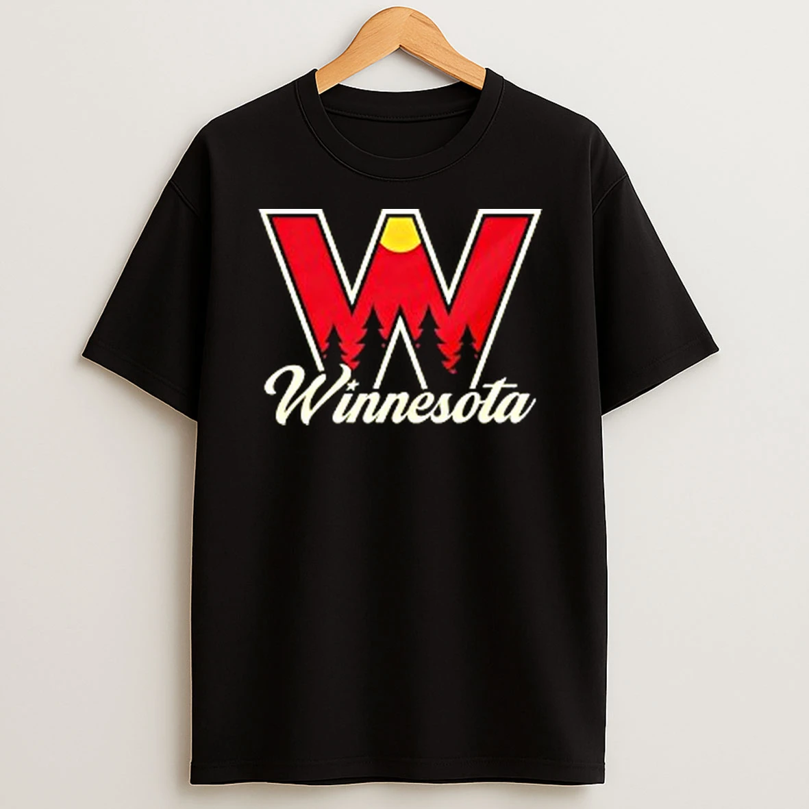 Winnesota Wild Hockey Big W T Shirt