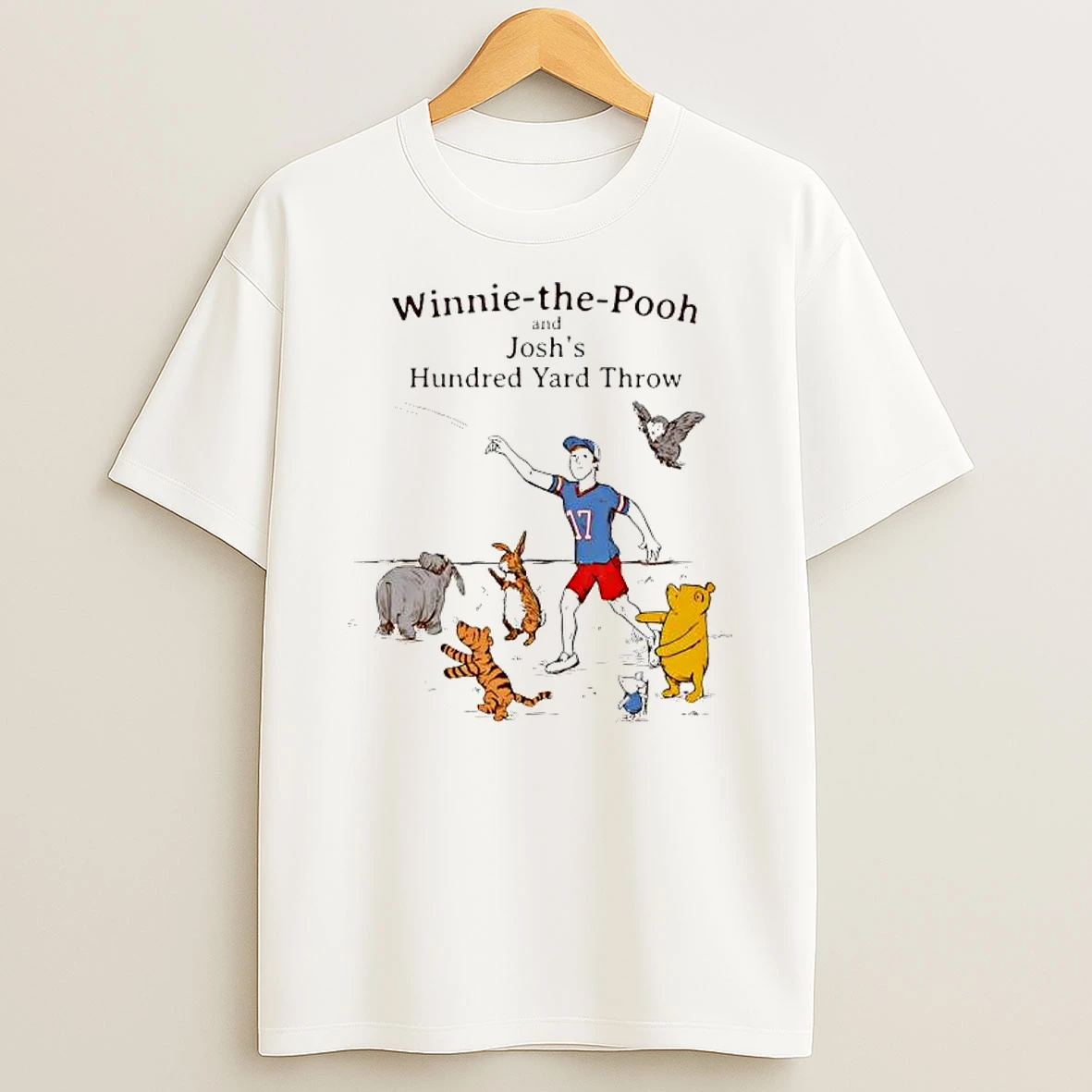 Winnie The Pooh And Joshs The Hundred Yard Throw T Shirt