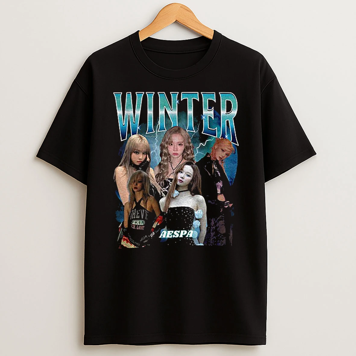 Winter Aespa Retro 90s Kpop T Shirt