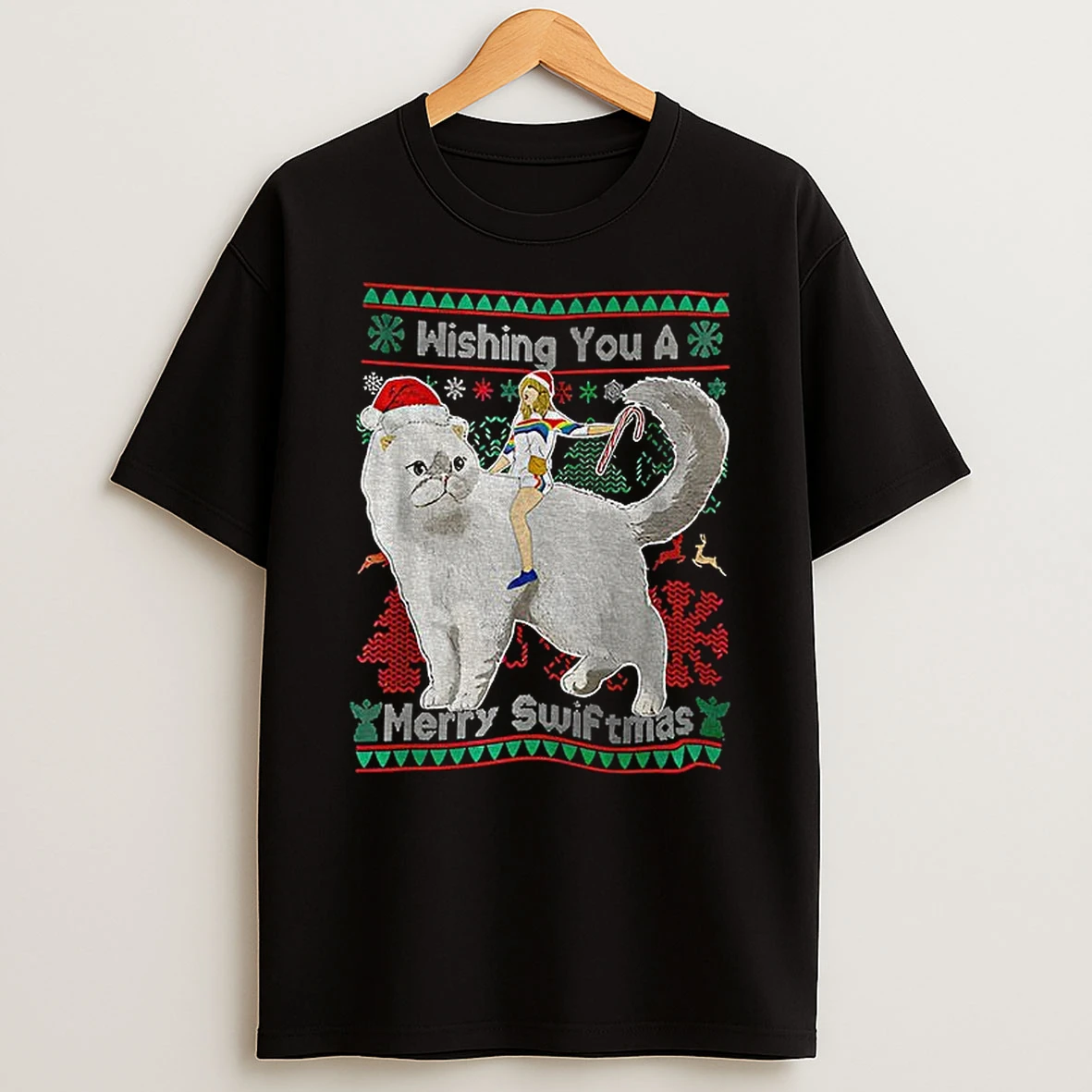 Wishing You A Merry Swiftmas Ugly Xmas T Shirt