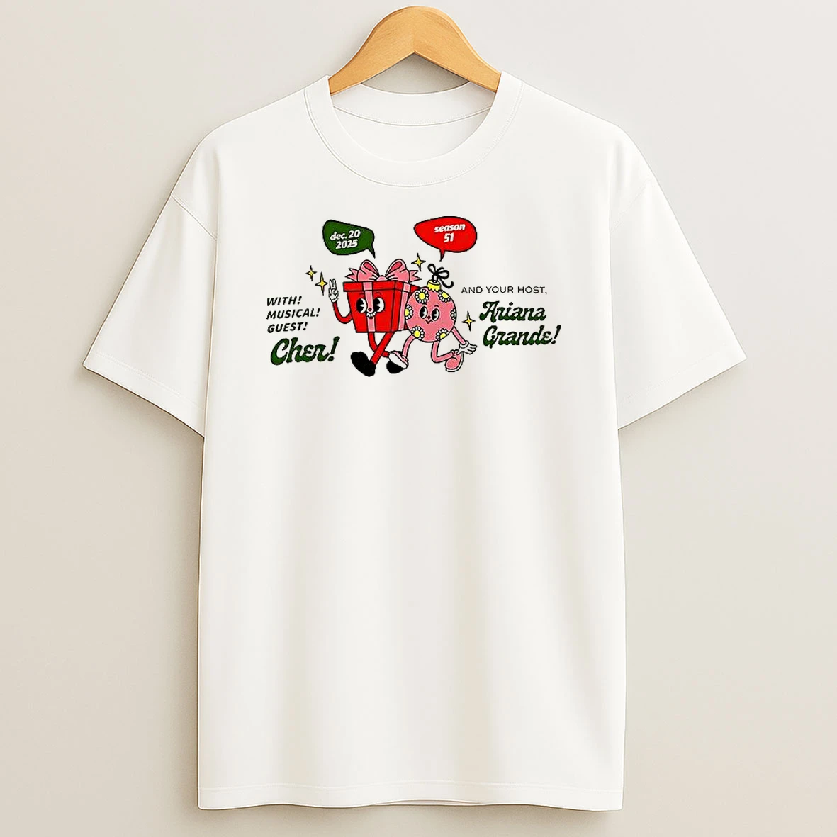 With Musical Guest Cher And Your Host Ariana Grande T Shirt