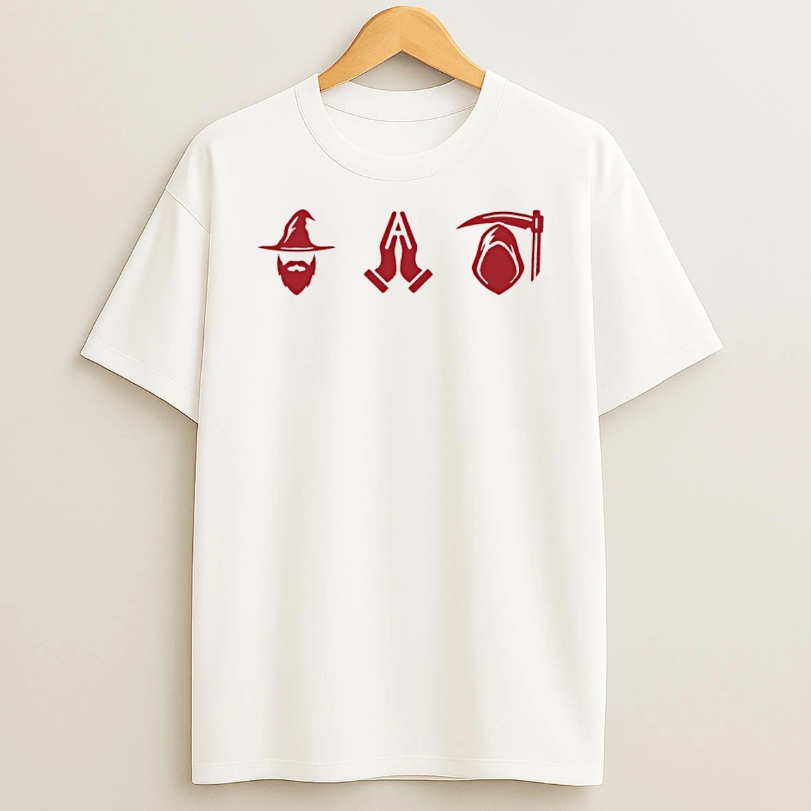 Wizard Prayer Reaper T Shirt