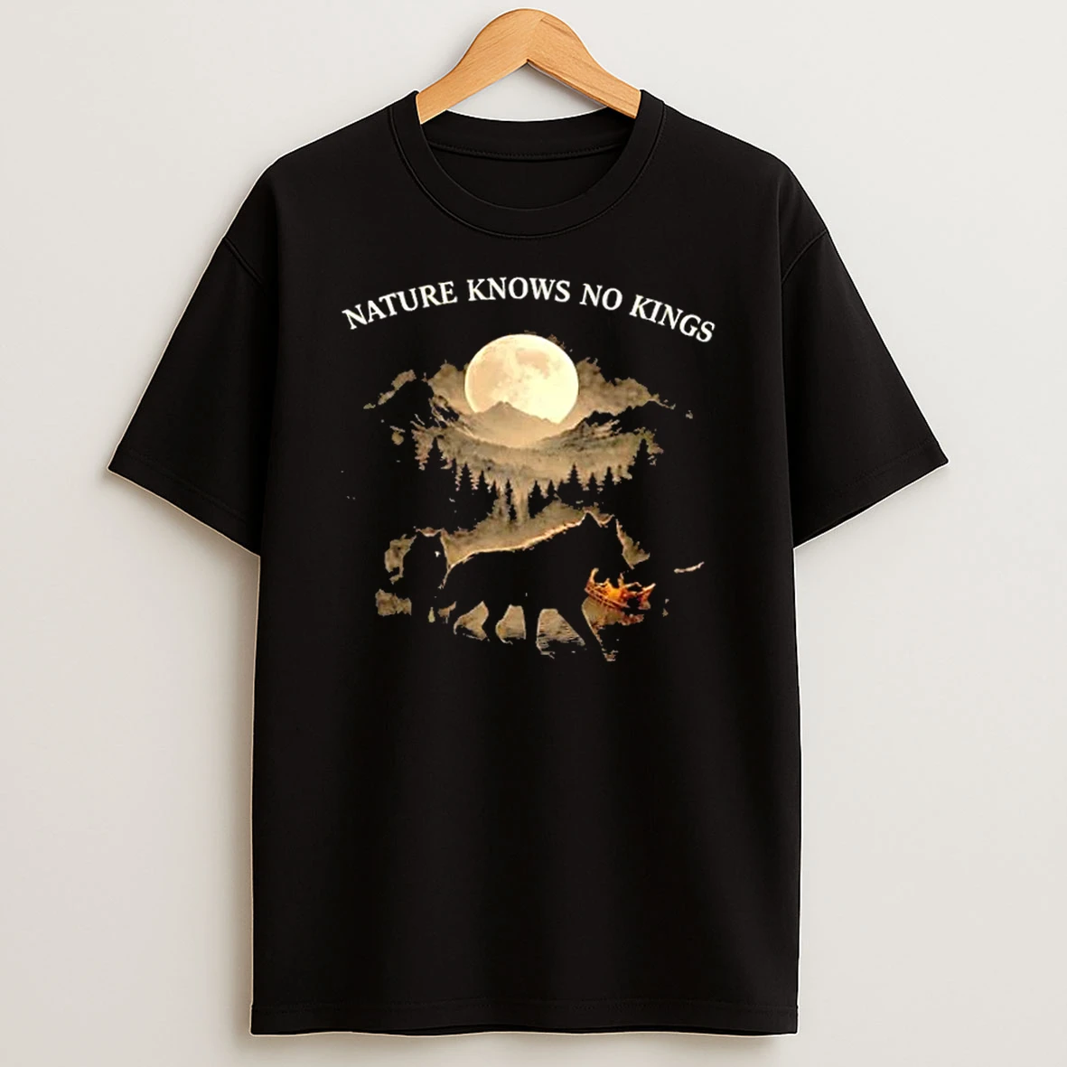 Wolfs Nature Knows No Kings Post T Shirt