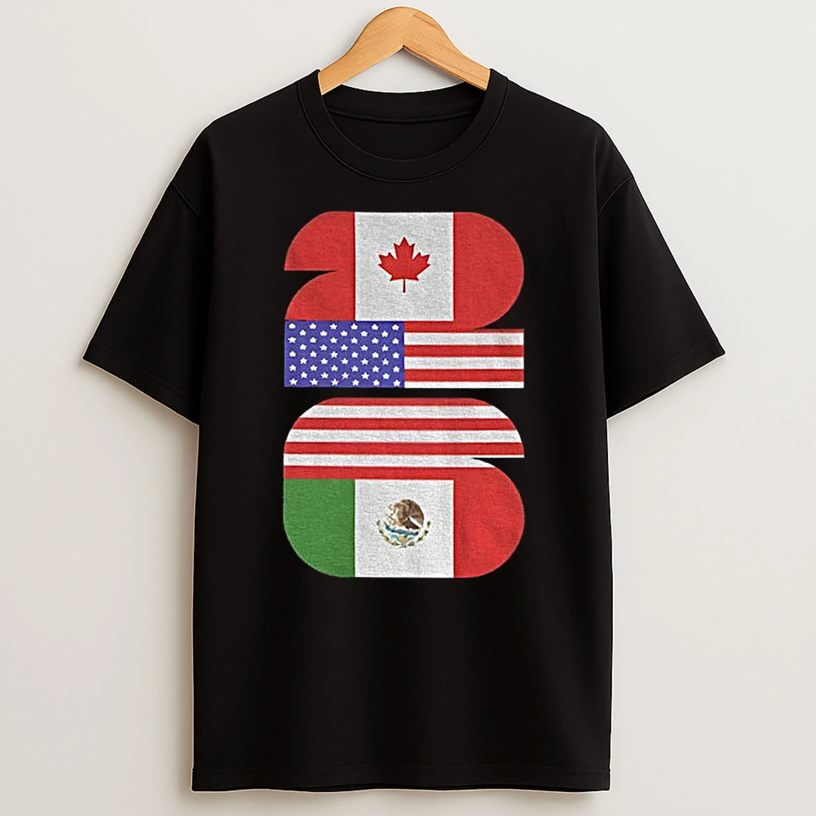 World Cup 2026 Trophy And Host Cities Usa Canada Mexico T Shirt