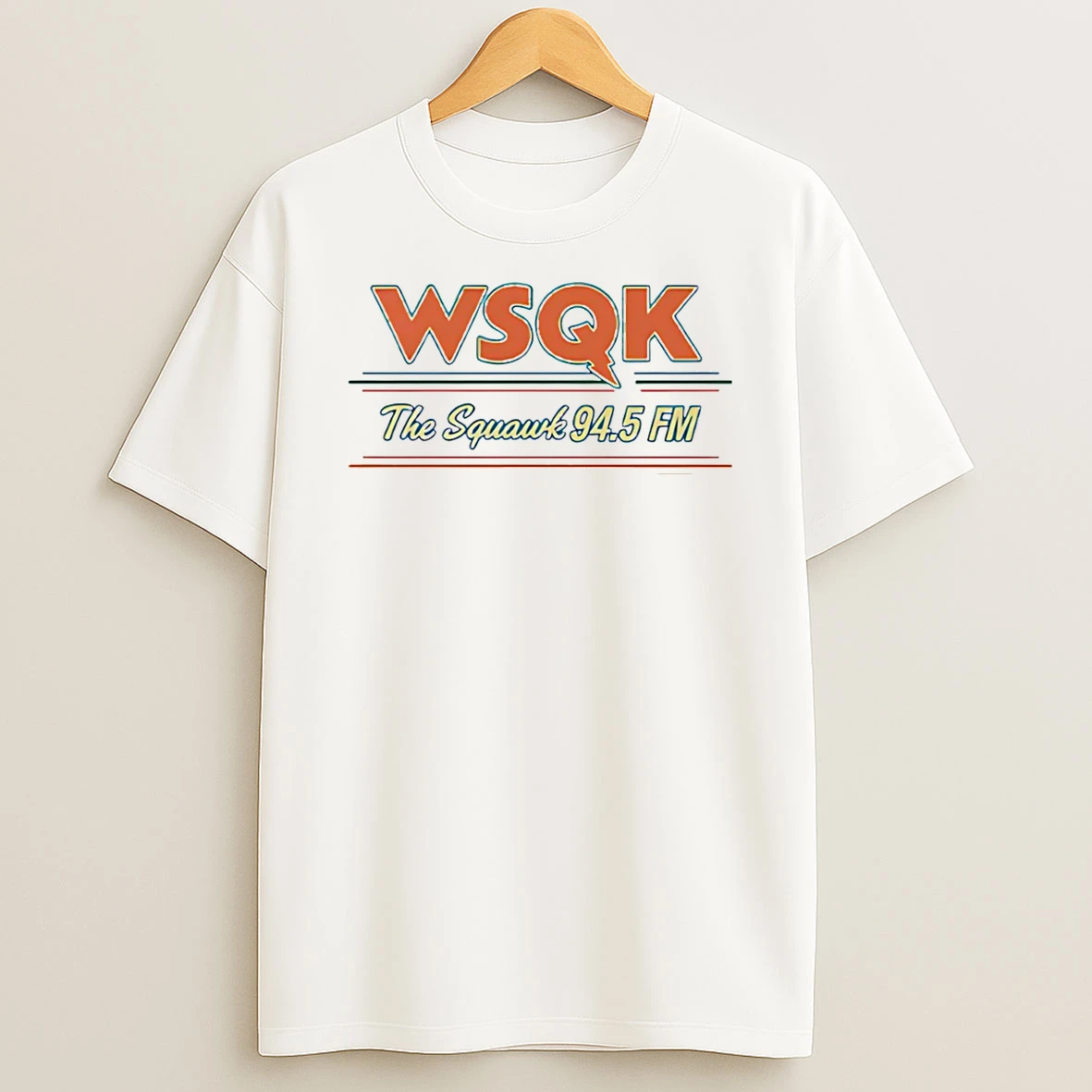 Wsqk The Squawk 94 5 Fm Hawkins Indiana Stranger Things T Shirt