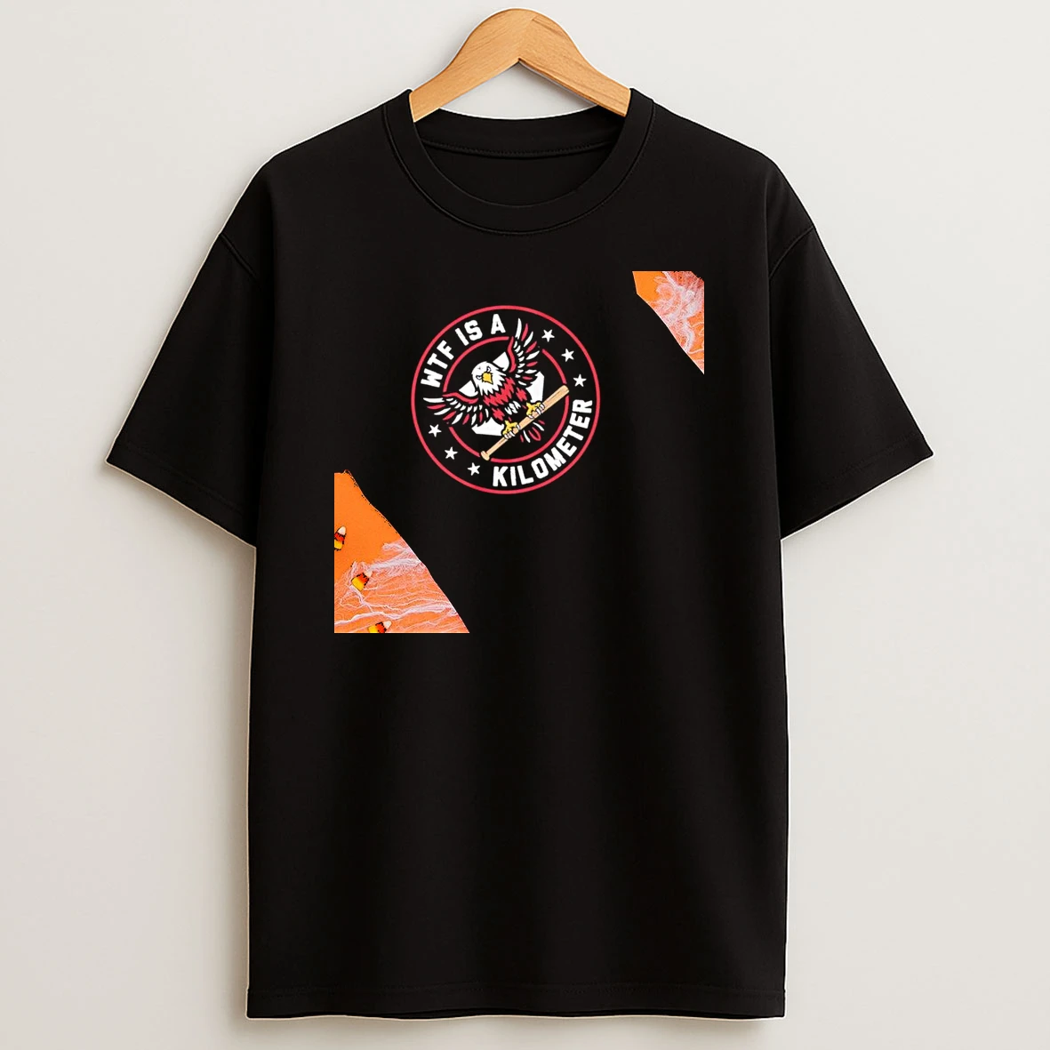 Wtf Is A Kilometer Usa Bald Eagle Logo Womens T Shirt