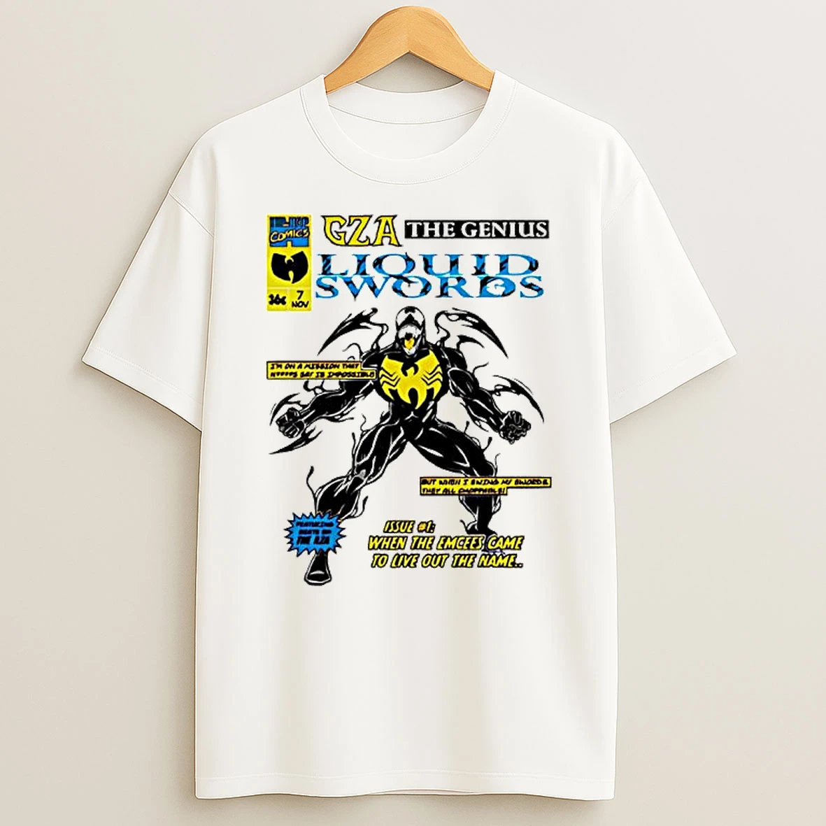Wu Tang Clan 36 Chambers Gza The Genius Liquid Swords Marvel T Shirt