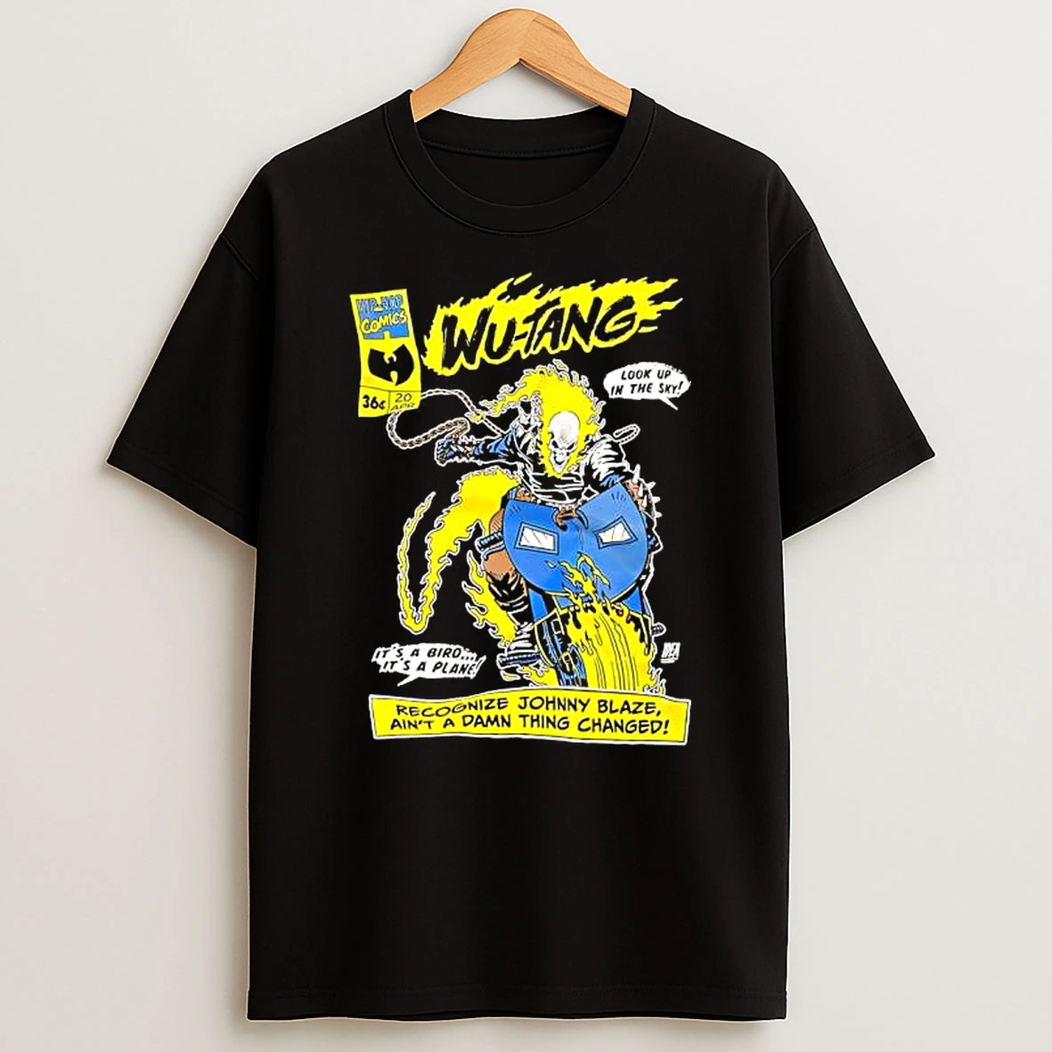 Wu Tang Ghost Rider Collab Look Up In The Sky T Shirt