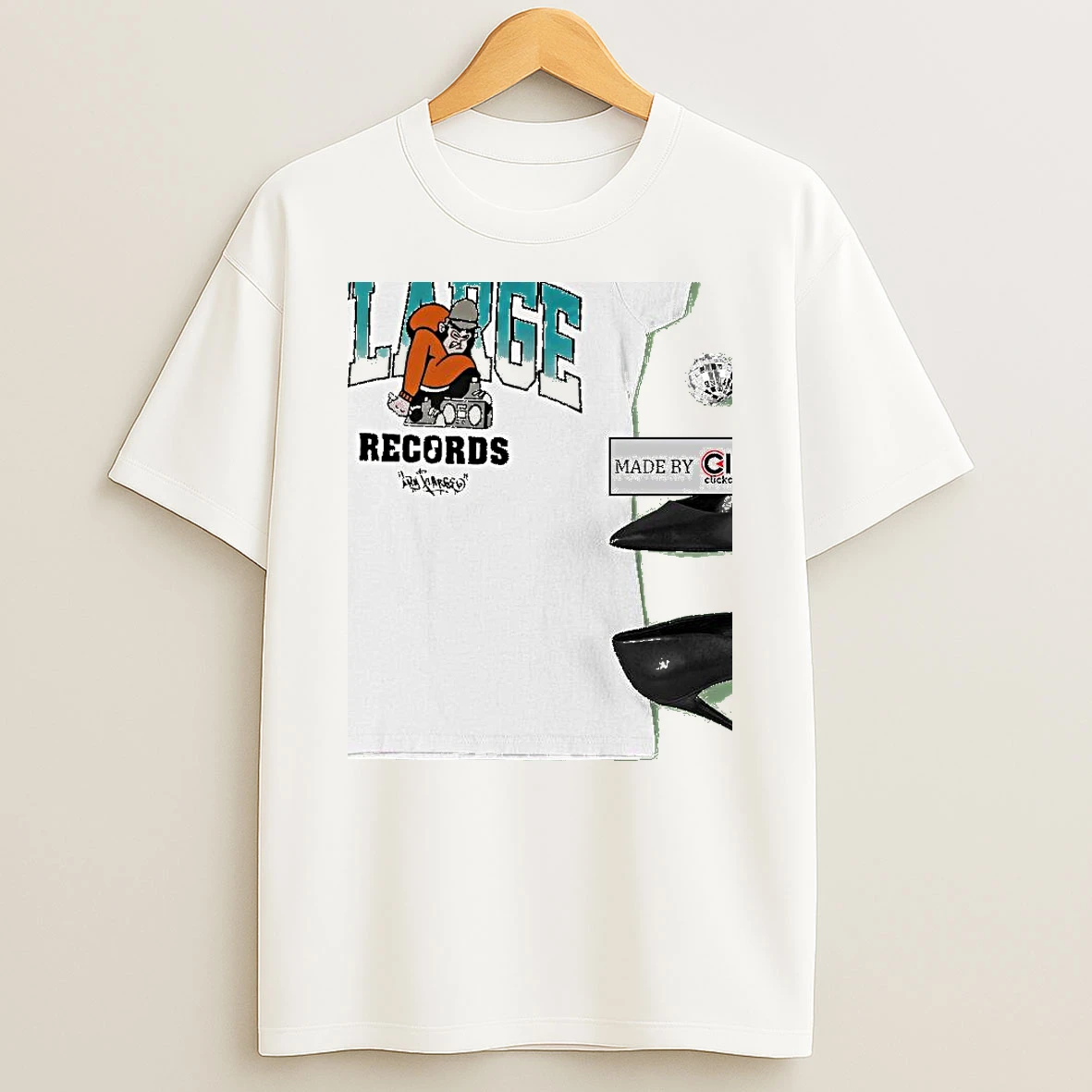 Xlarrge Records Logo Graffiti Womens T Shirt
