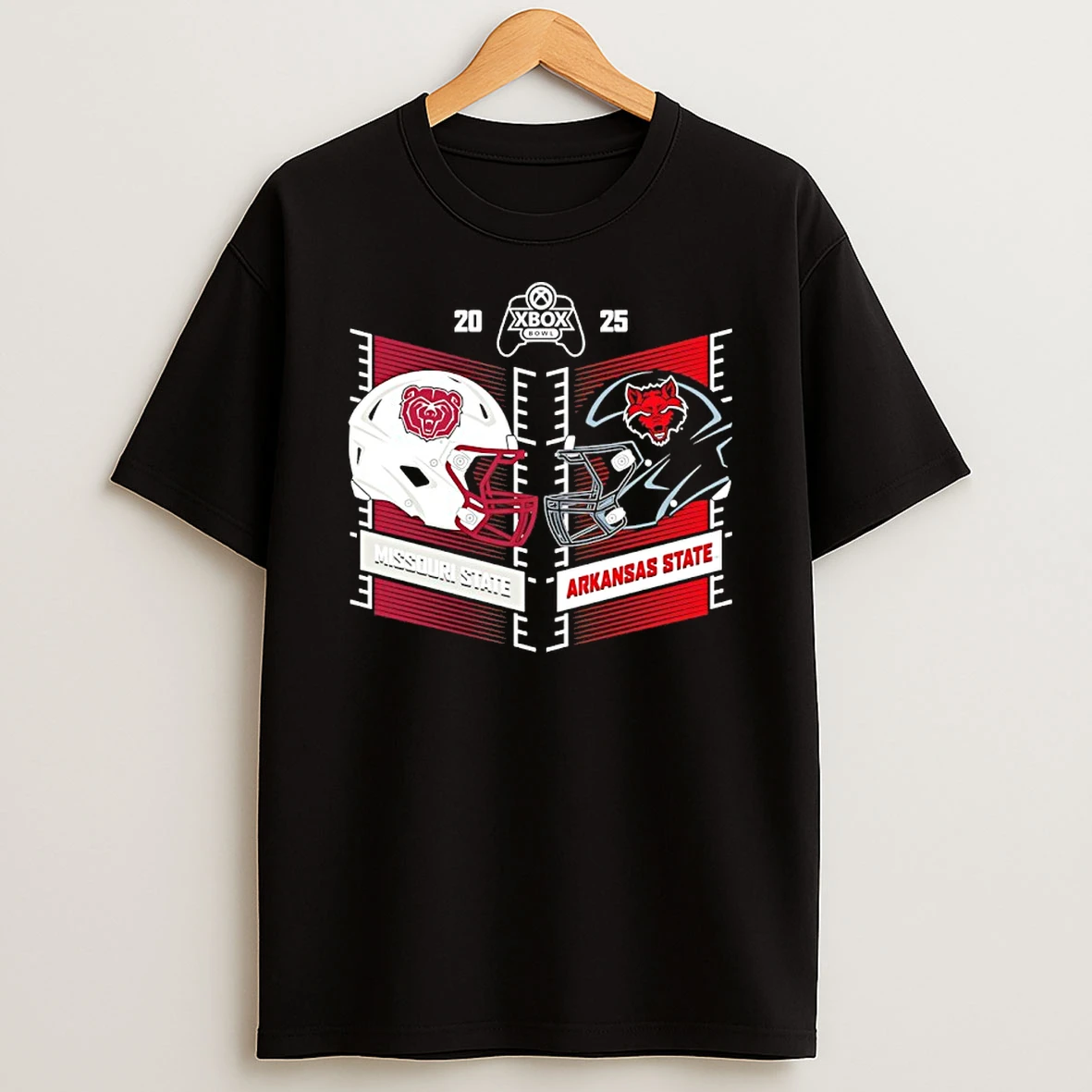 Xbox Bowl 2025 Missouri State Vs Arkansas State Head To Head T Shirt
